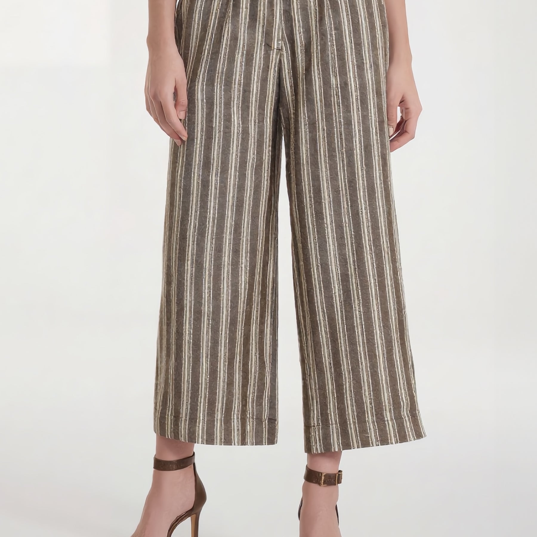 YES ZEE Pantalone Donna Rigato Con Tasche ART. 01P360