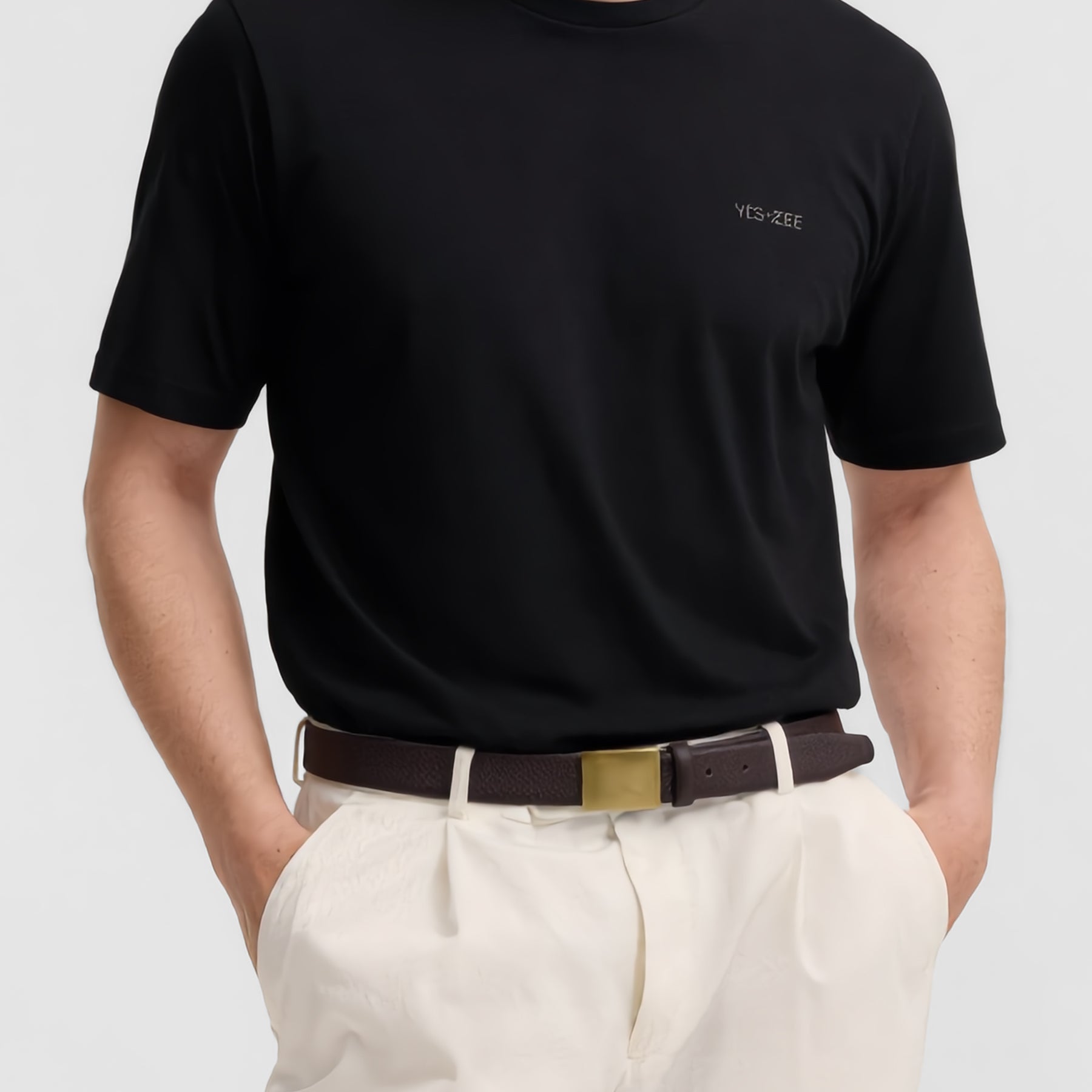 YES ZEE T-Shirt Uomo Cotone Jersey Tinta Unita ART. 01T778