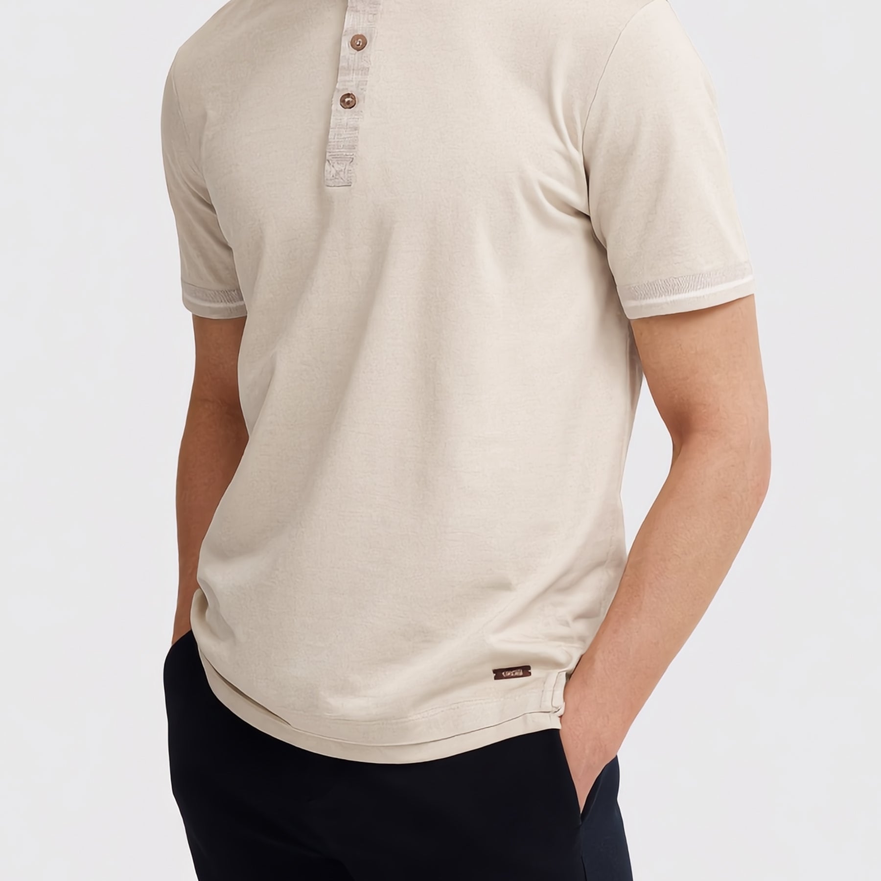 YES ZEE Polo Uomo Collo Coreana Piquet Cotone ART. 01T798