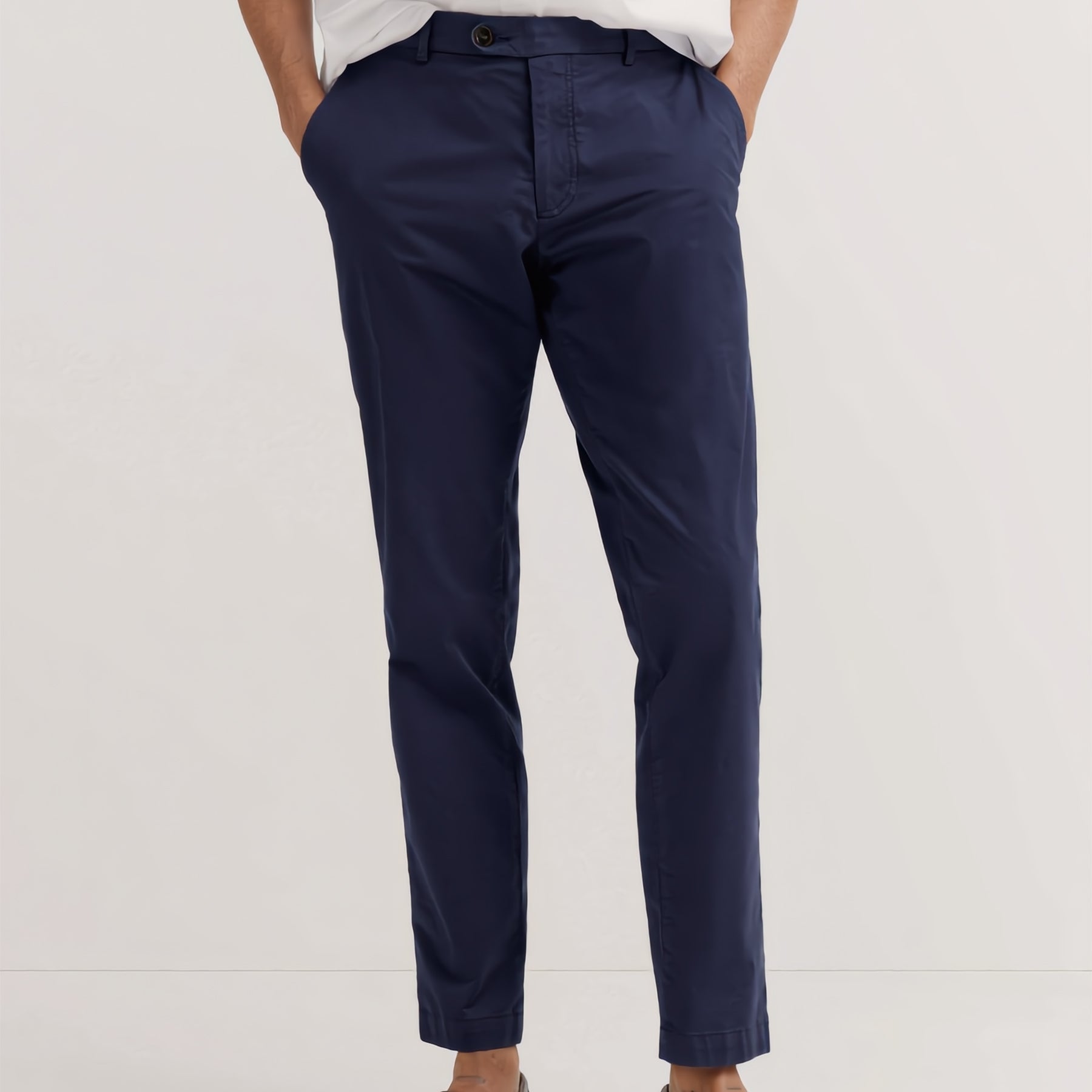 BUGATTI Pantalone Uomo Cotone Leggero Vita Elastica ART. 1453-16307E
