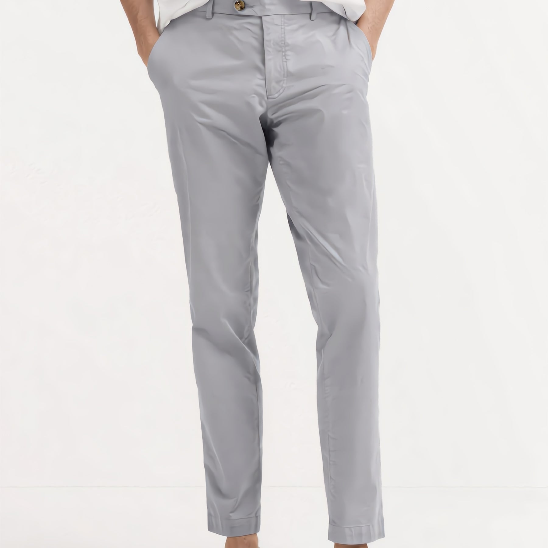 BUGATTI Pantalone Uomo Cotone Leggero Vita Elastica ART. 1453-16307E