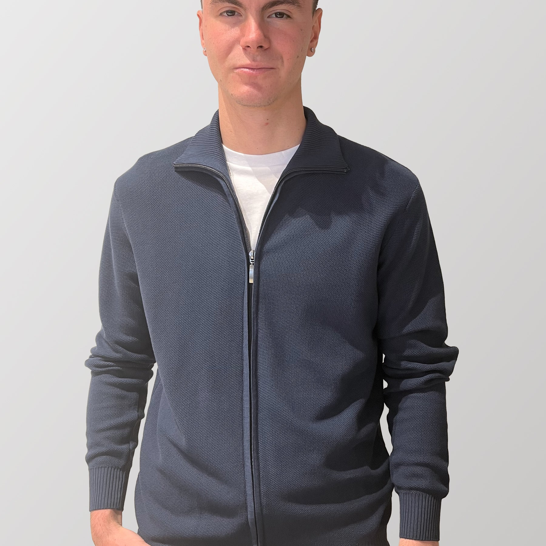 Giacca Zip Uomo Maglia 100% Cotone SPORTING MARE 1650/10Z