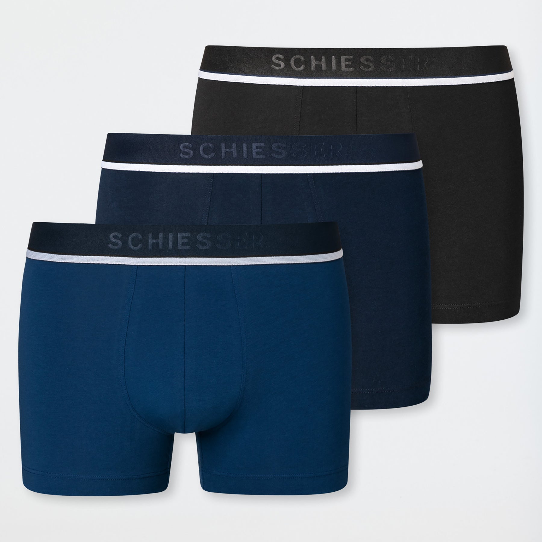 SCHIESSER 173986 Confezione 3 Boxer Uomo Cotone