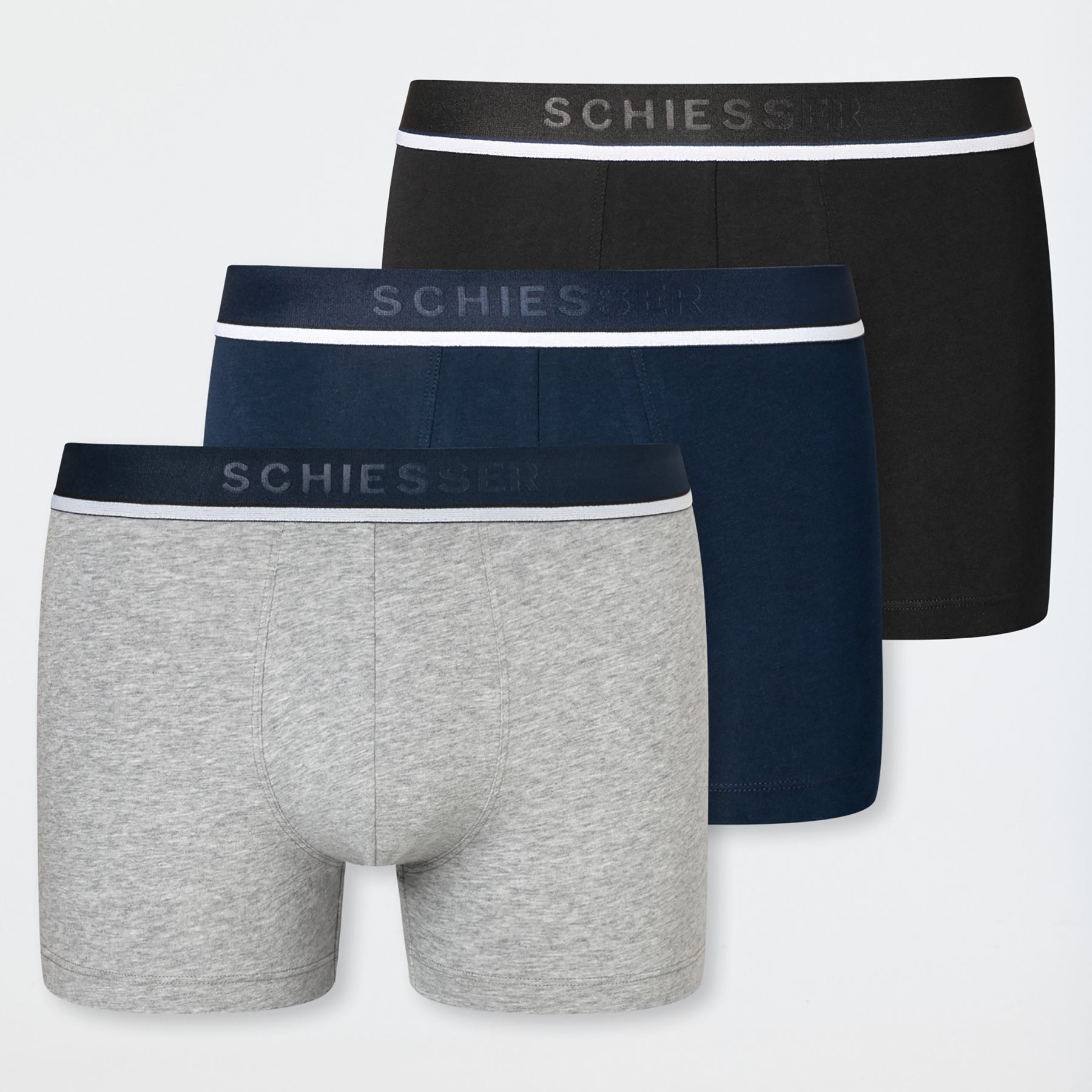 SCHIESSER 173986 Confezione 3 Boxer Uomo Cotone