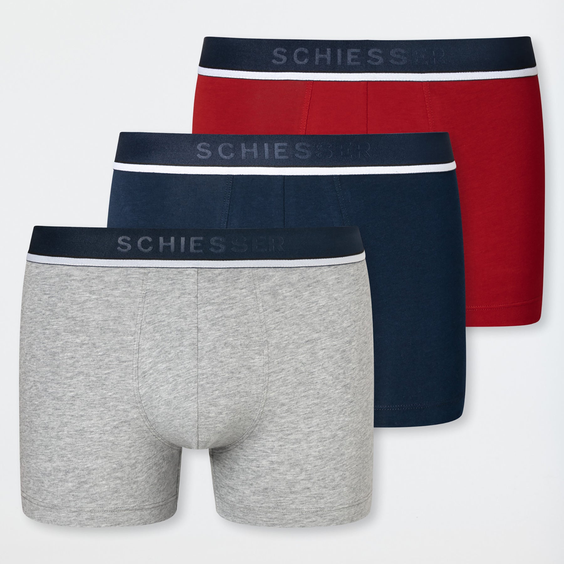 SCHIESSER 173986 Confezione 3 Boxer Uomo Cotone