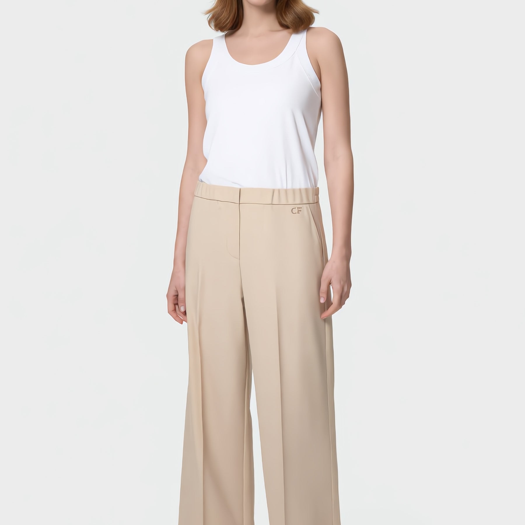 CARLA FERRONI Pantalone Lungi Donna Ampio Fluido Estivo 17751