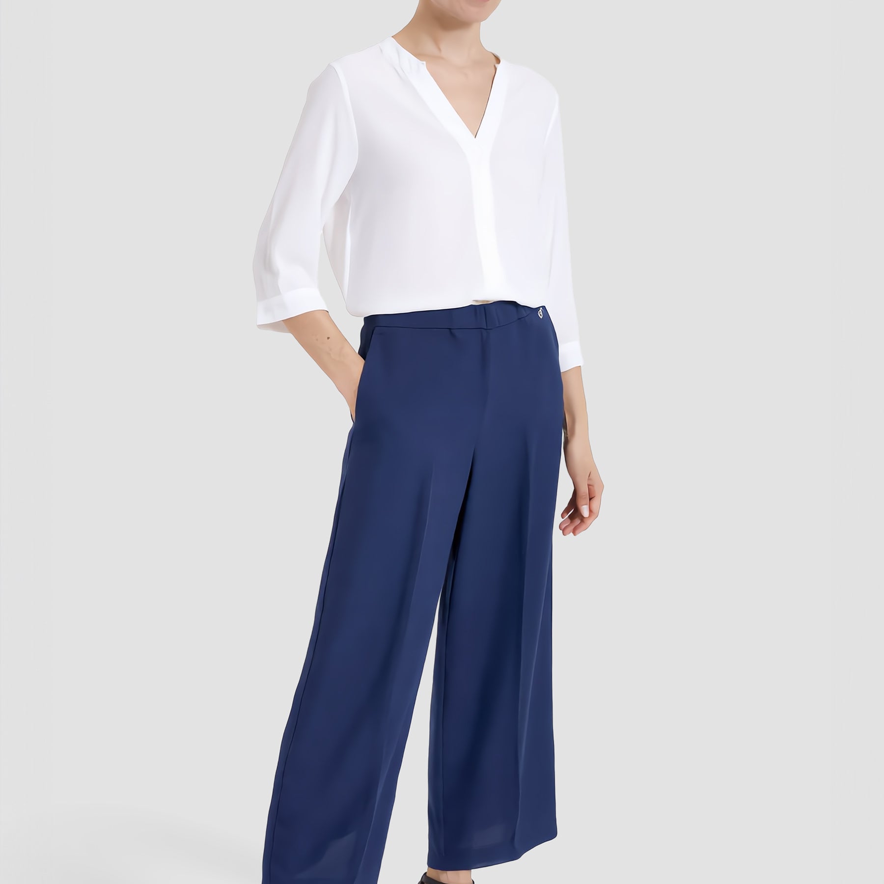 CARLA FERRONI Pantalone Lungi Donna Ampio Fluido Estivo 17751
