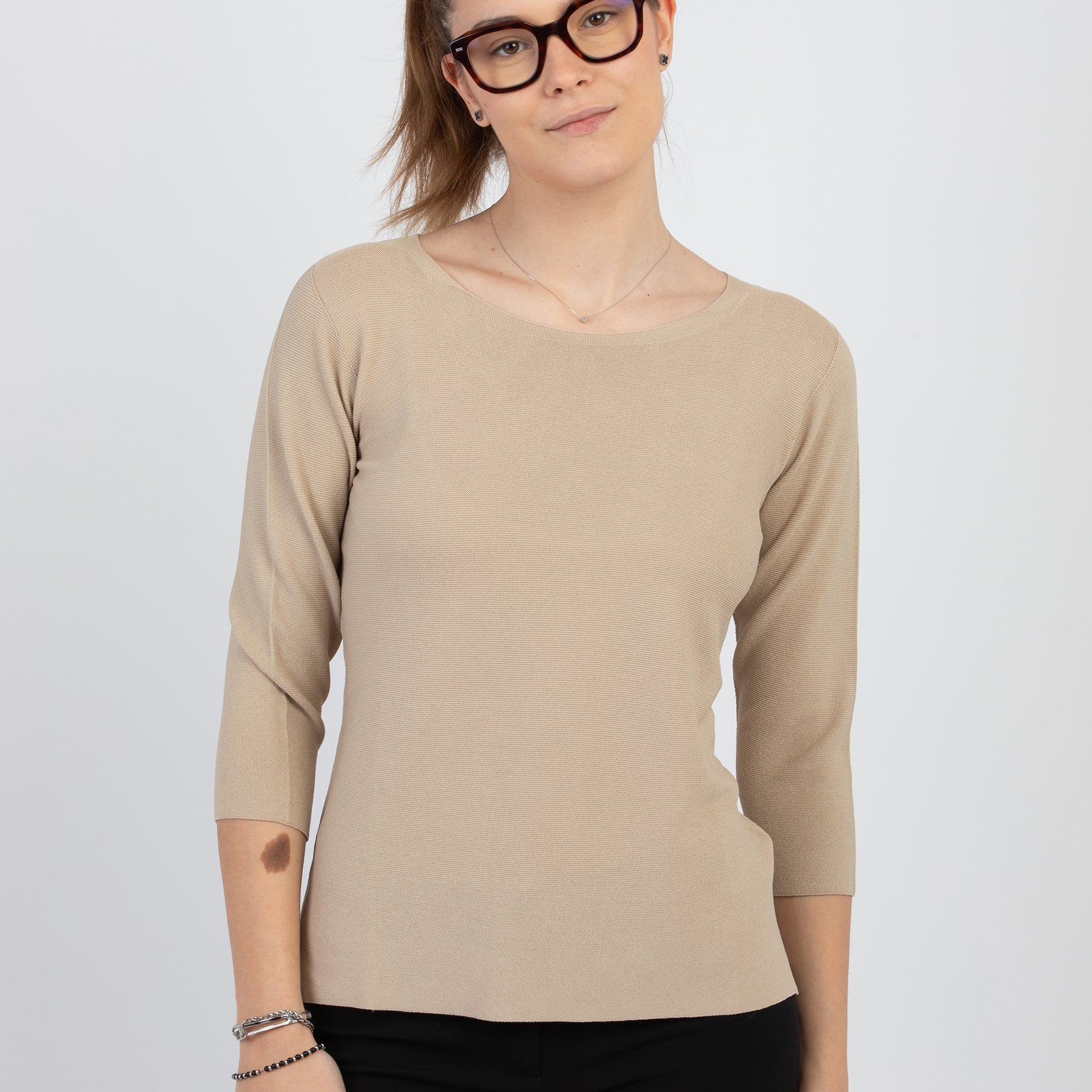 Maglia Donna Manica Tre Quarti Viscosa PREMODE 355704