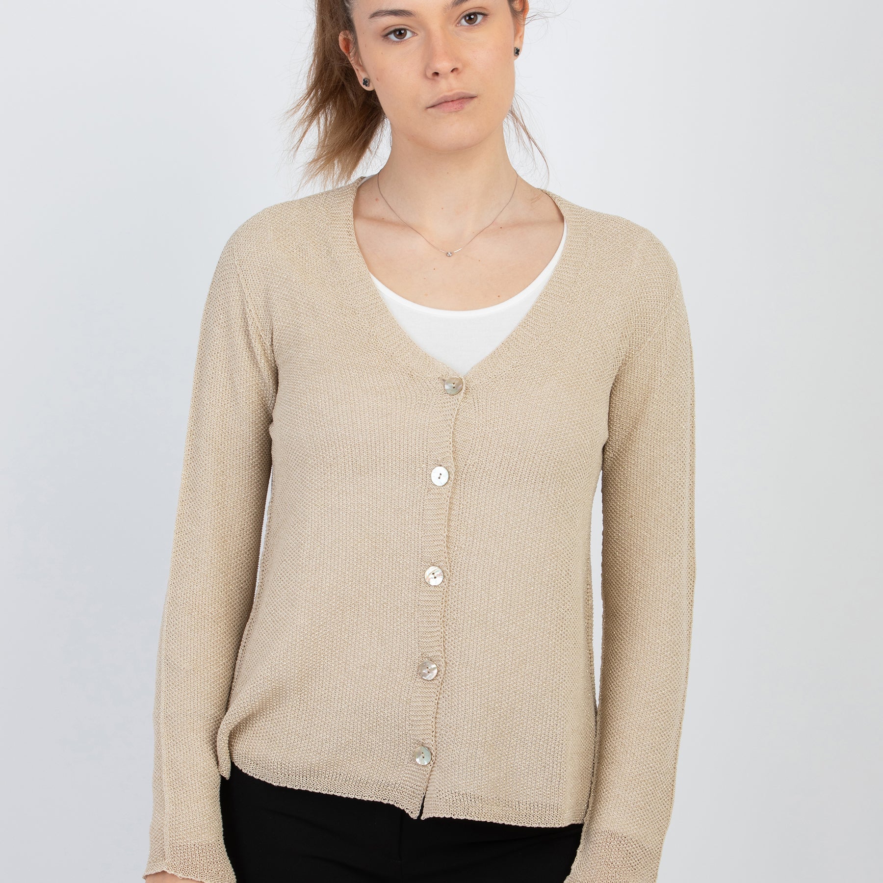 Giacca Donna Cardigan Maglia Cotone Leggero PREMODE 355371