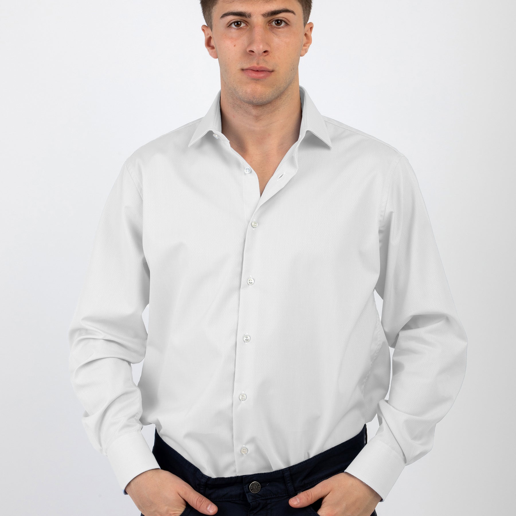 Camicia Uomo Regular 100% Cotone NO STIRO Armaturato INGRAM 69320