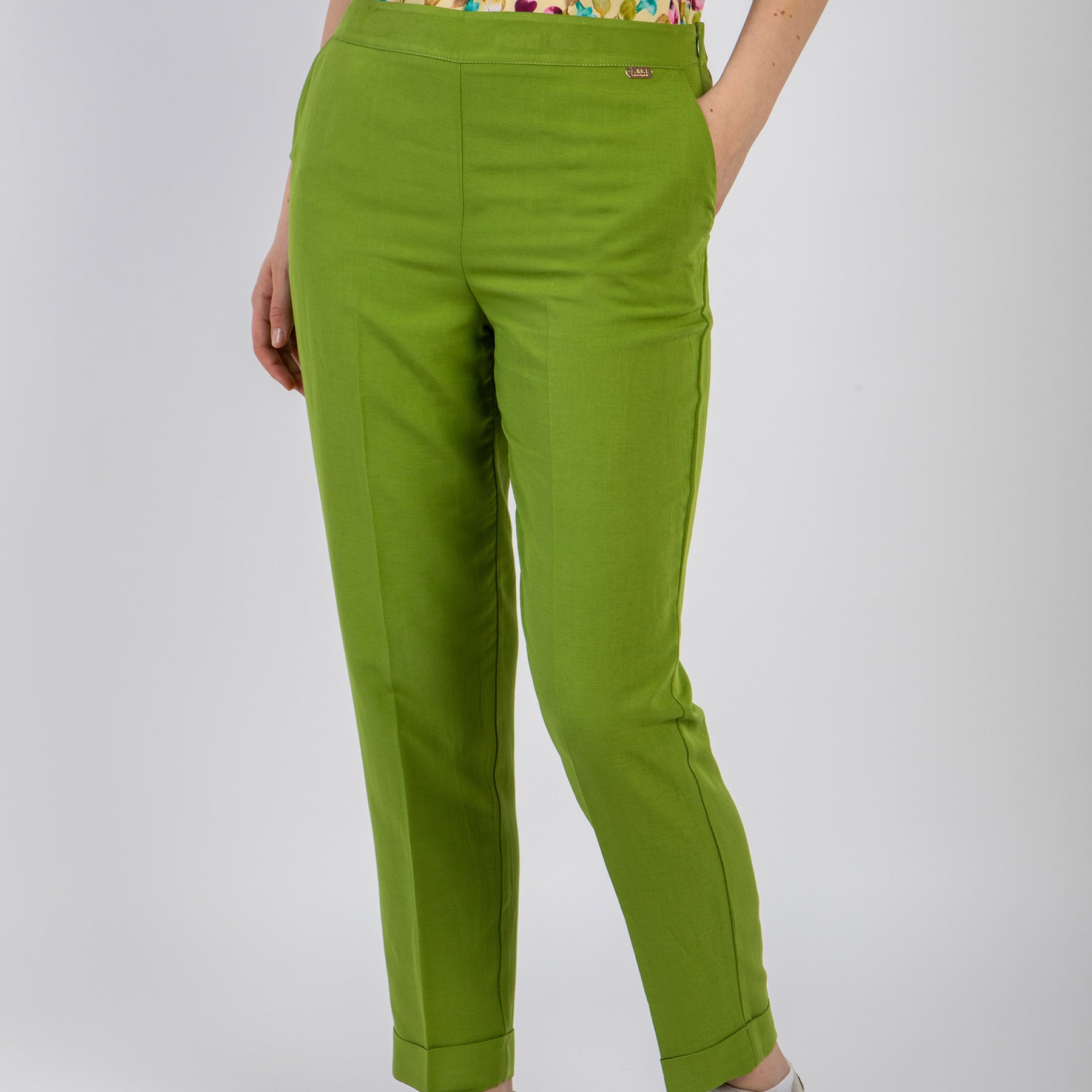 Pantalone donna lino viscosa LAURA BIAGIOTTI LB24P1856