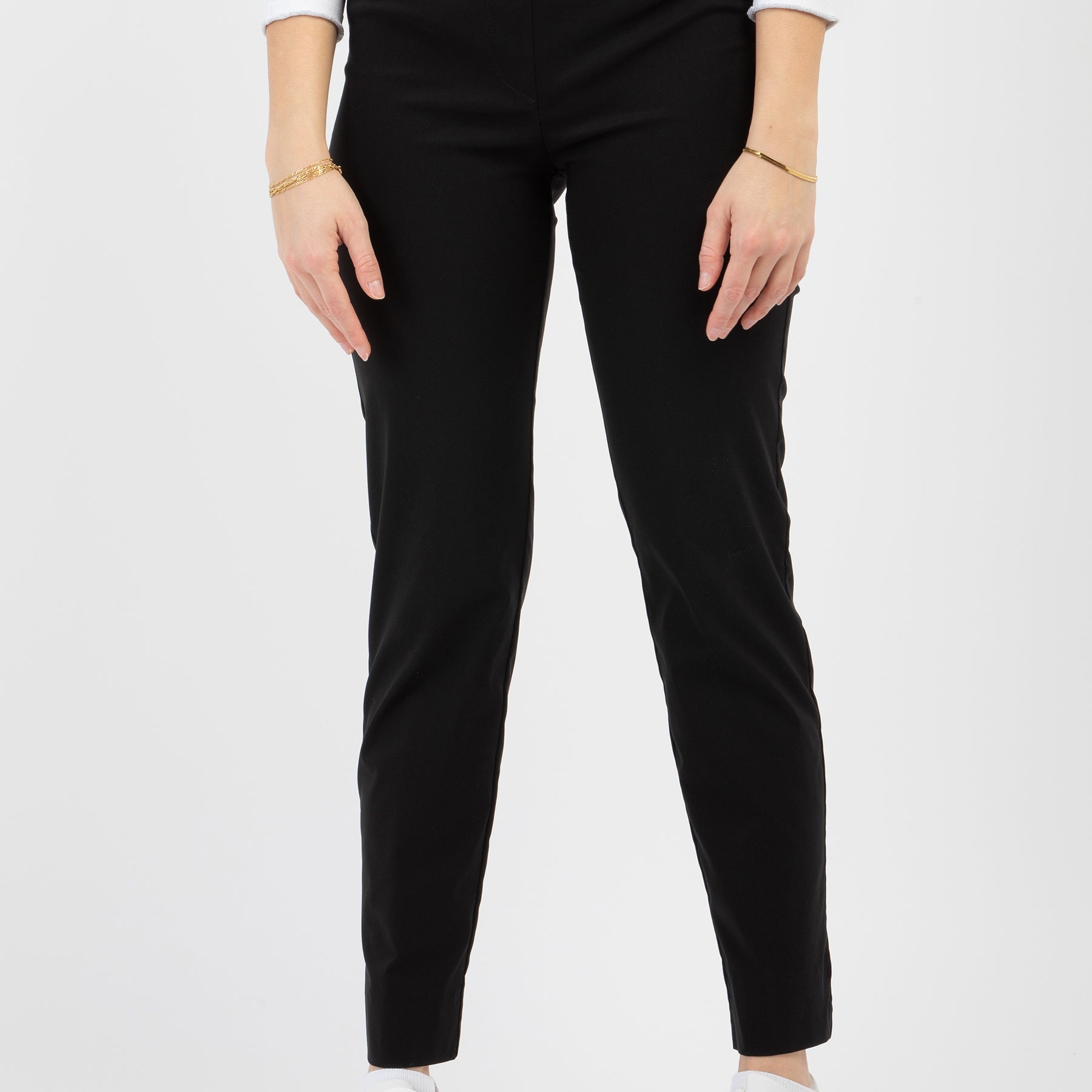 Pantalone Donna Elastico in Vita Tessuto Bengalina Leggero CARLA FERRONI 16020