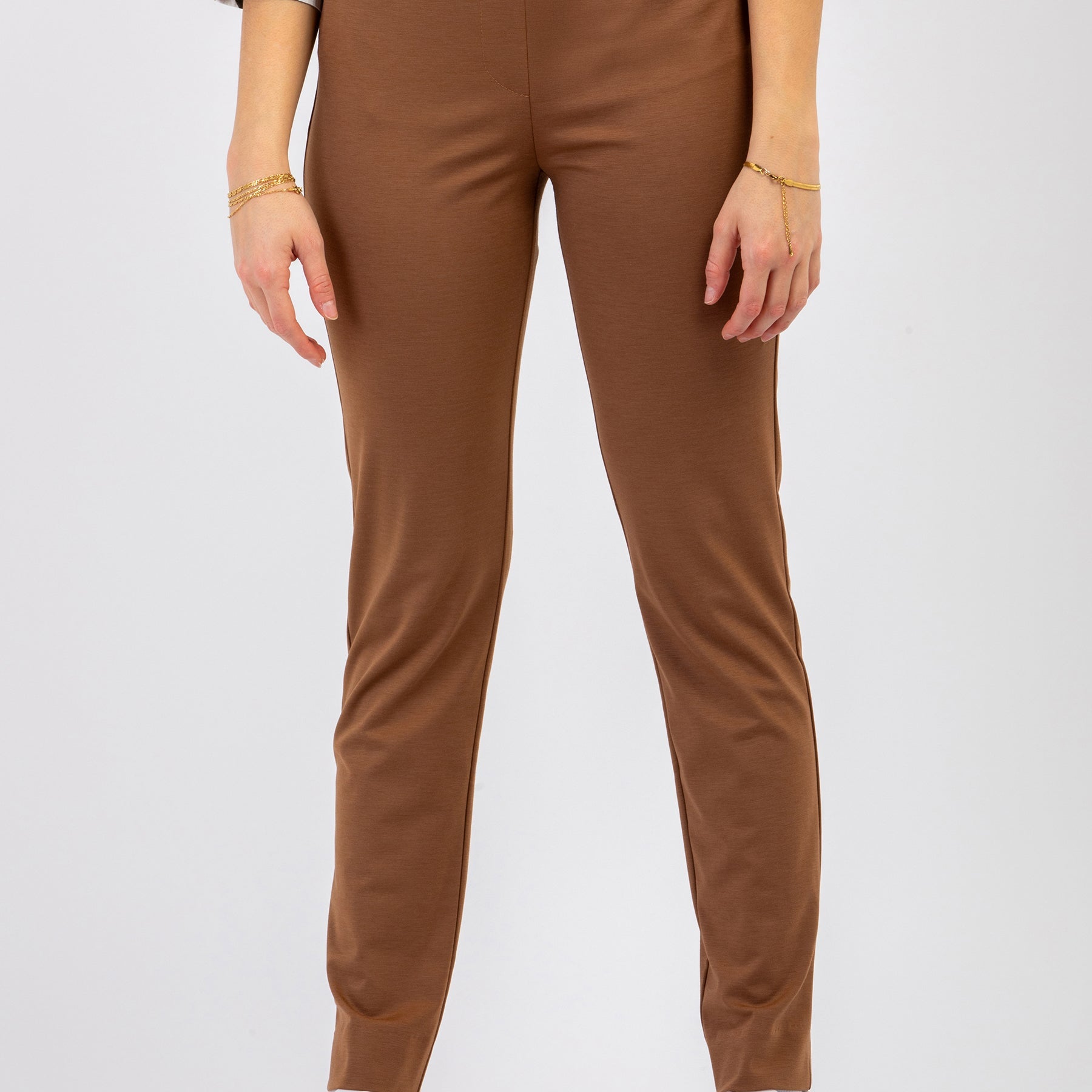 Pantalone Donna Elastico in Vita Maglina Leggero CARLA FERRONI 17280