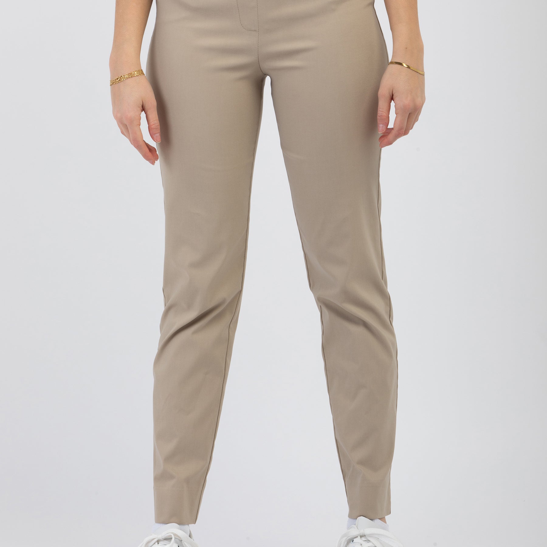 Pantalone Donna Elastico in Vita Tessuto Bengalina Leggero CARLA FERRONI 16020x1