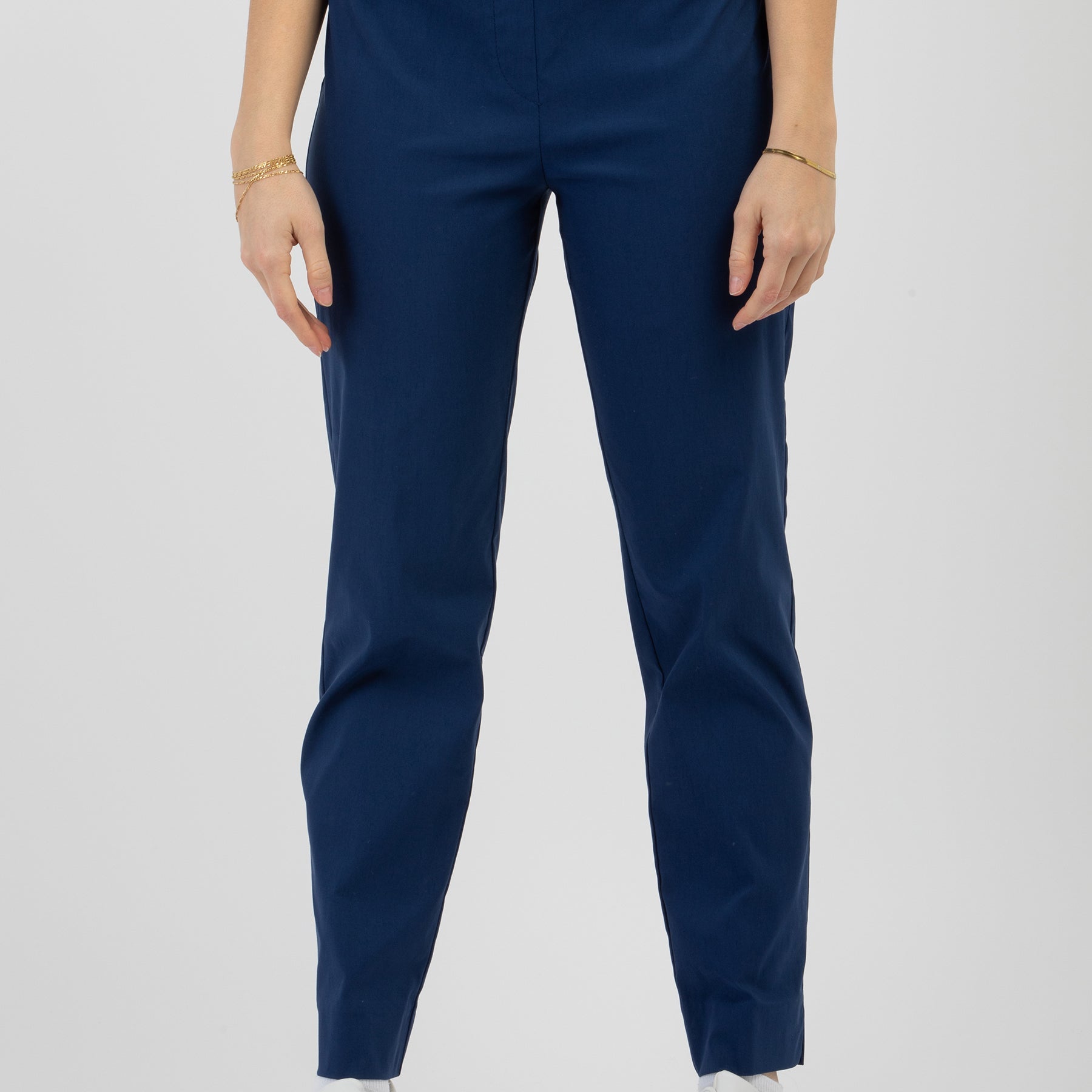 Pantalone Donna Elastico in Vita Tessuto Bengalina Leggero CARLA FERRONI 16020