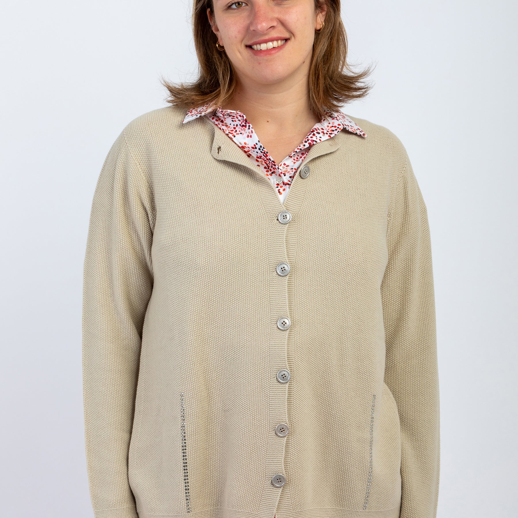 Giacca Donna Maglia Corenana Cotone LE MORBIDE 02004