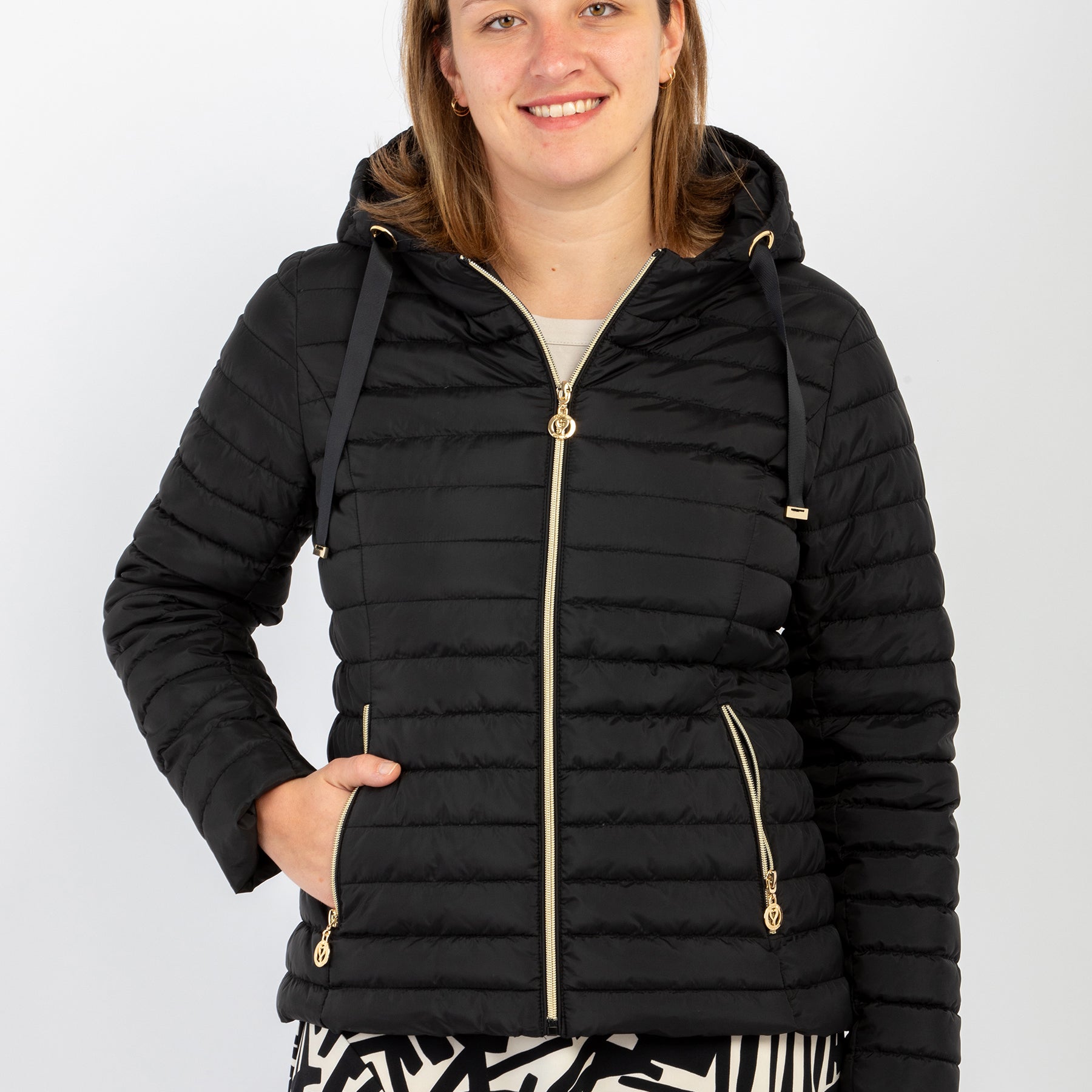 Giubbino Donna Manica Lunga Trapuntato Leggero SATINETTE GIAMILA 027