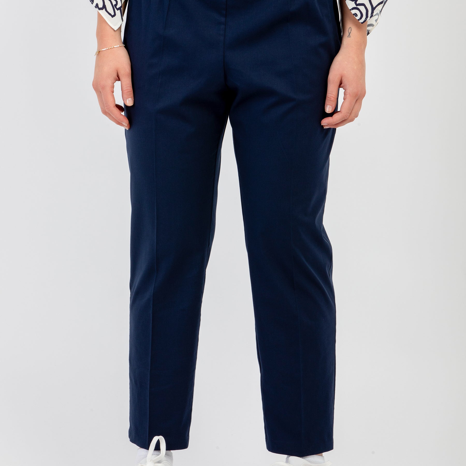 Pantalone Donna Elastico in Vita Cotone Leggero LUISA VIOLA P297F0-1797