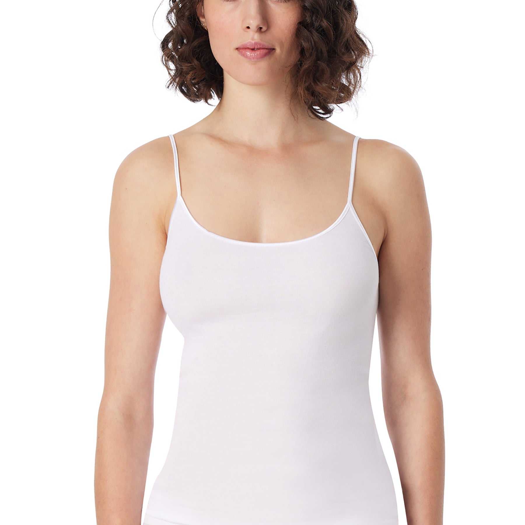 SCHIESSER 200762 Canottiera Donna Spalla Stretta Cotone Luxury