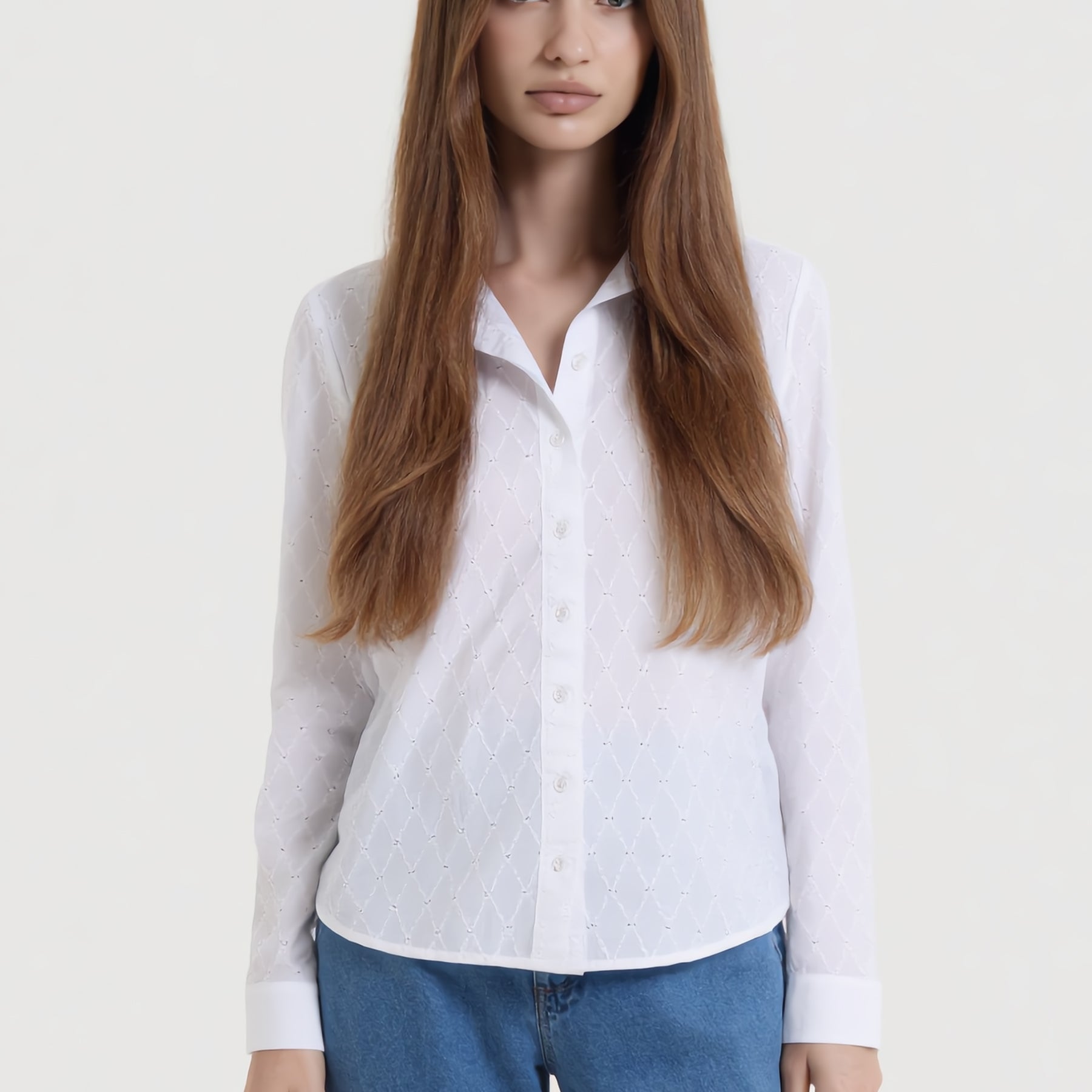 VLT’S BY VALENTINAS Camicia Donna Sangallo Cotone Leggero ART. 26-01