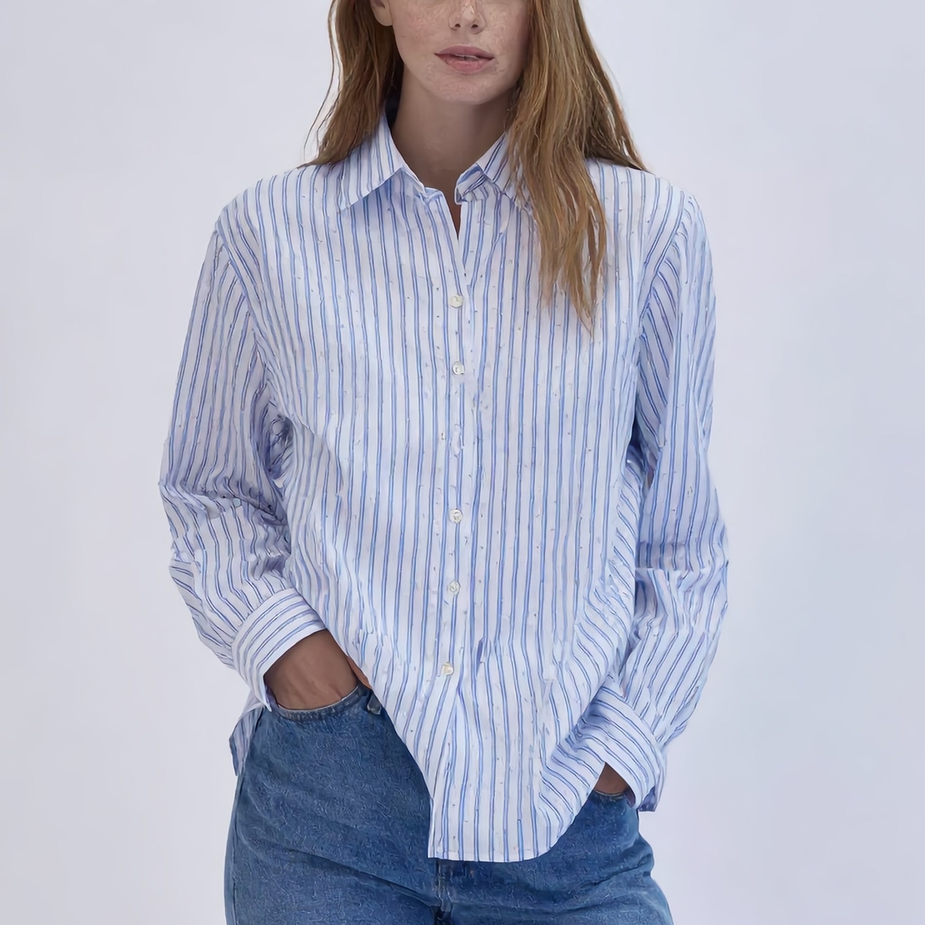 VLT’S BY VALENTINAS Camicia Donna Lunga Cotone Estivo 26-04