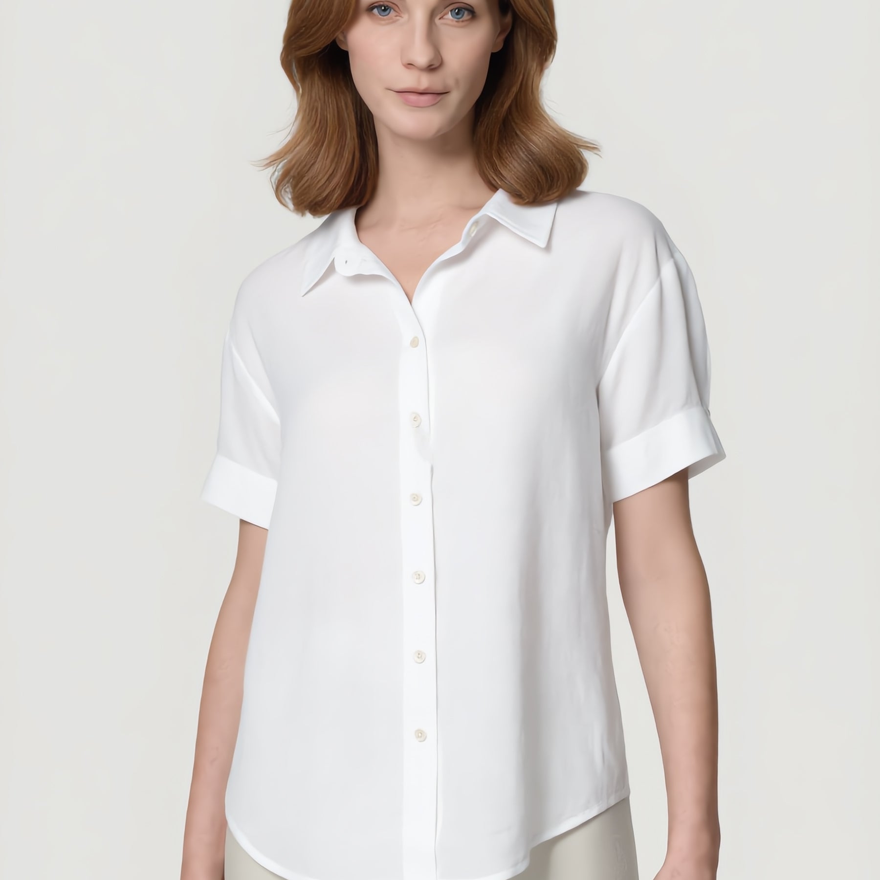 VLT’S BY VALENTINAS Camicia Donna Lino Mezza Manica ART. 26-06M
