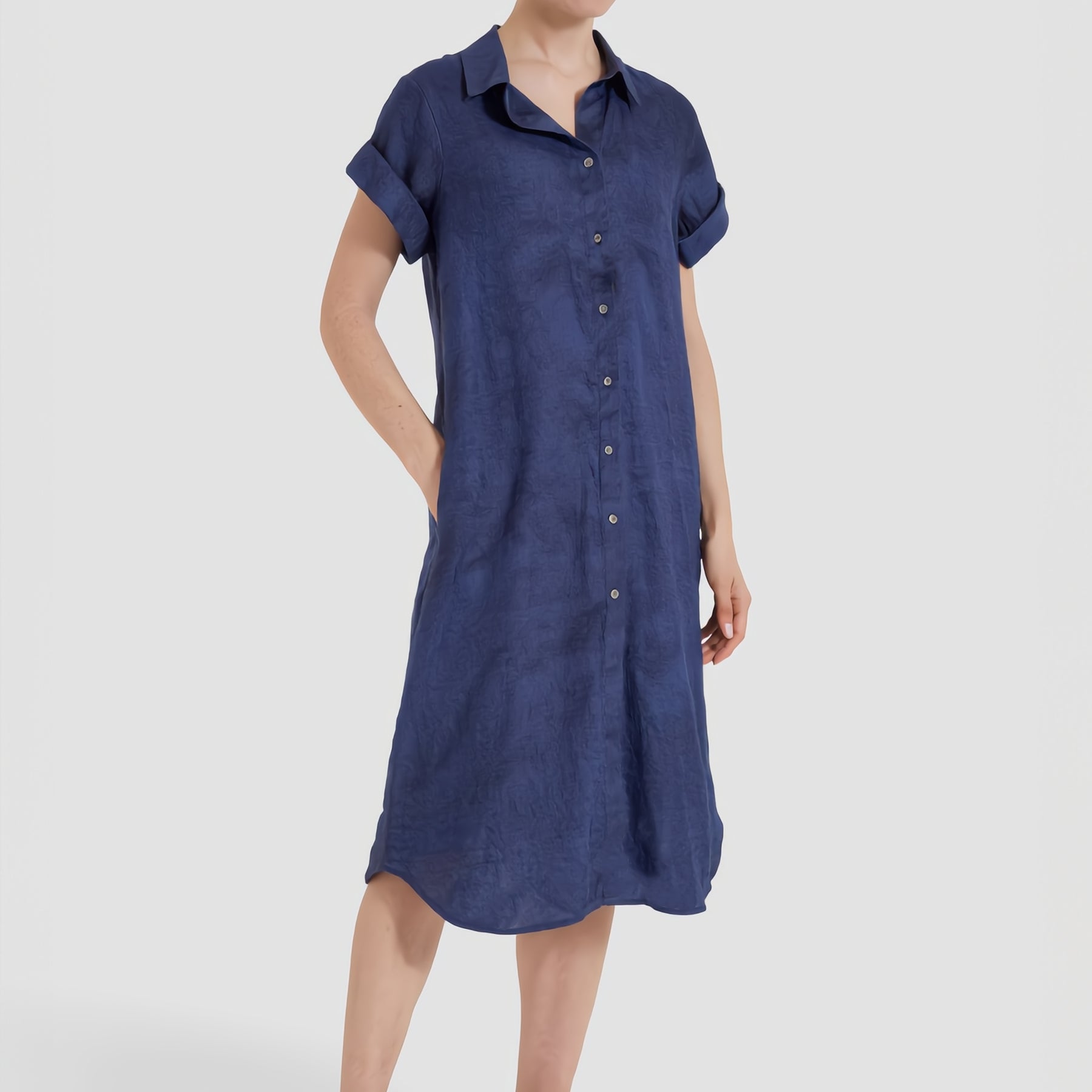 VLT’S BY VALENTINAS Abito Donna Lino Collo Camicia ART. 26-29M