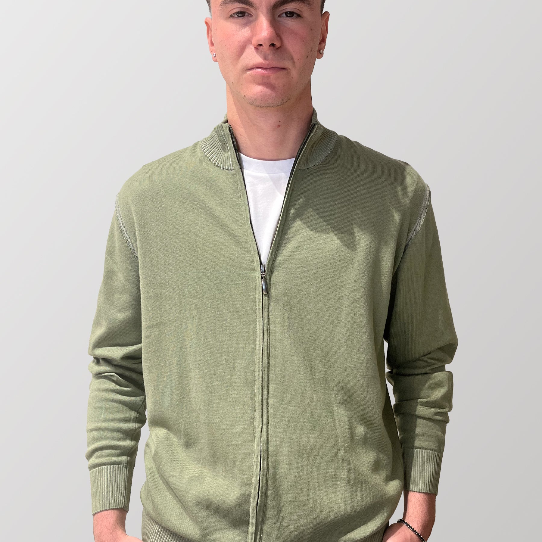 Giacca Zip Uomo Maglia 100% Cotone SPORTING MARE 3060/170Z