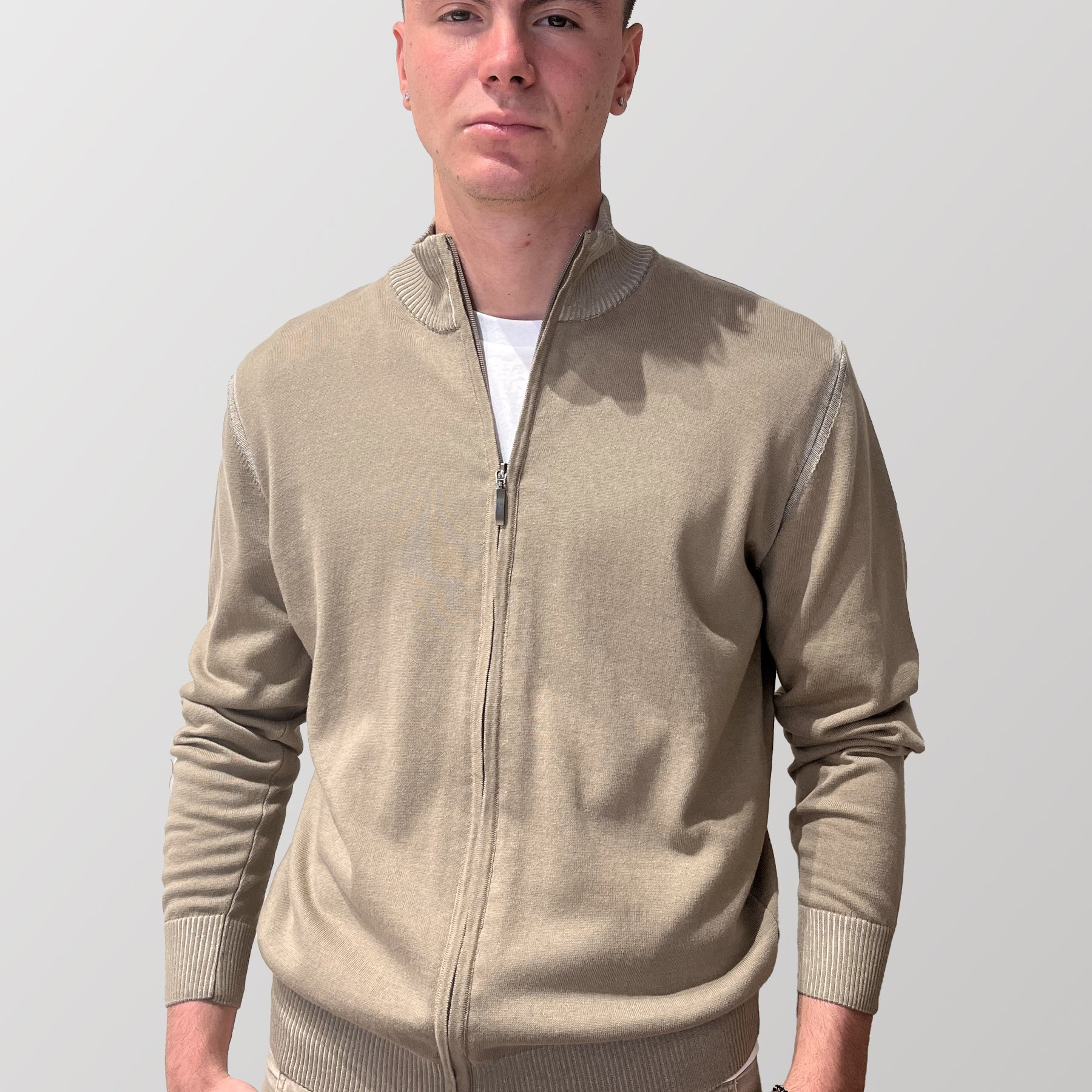Giacca Zip Uomo Maglia 100% Cotone SPORTING MARE 3060/170Z