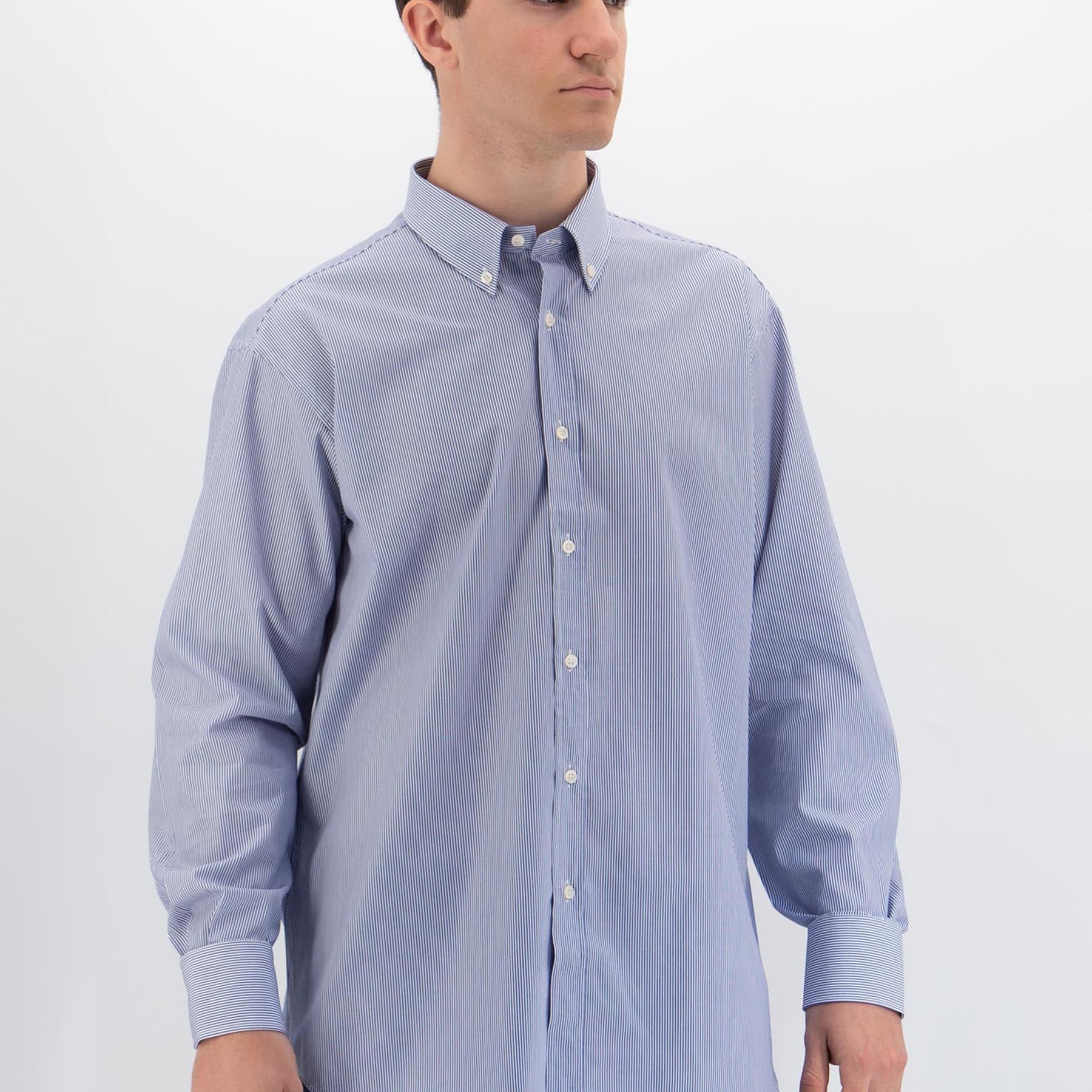 Camicia Uomo Regular Botton Down 100% Cotone Bastoncino INGRAM 5G093