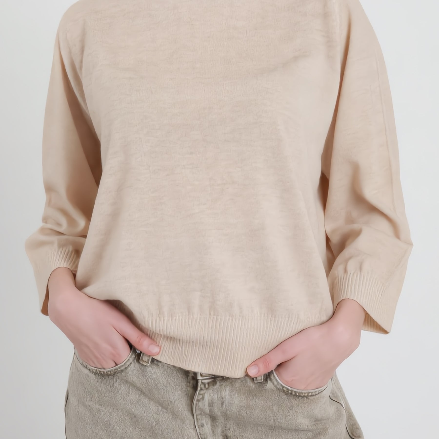 SUSY MIX Maglia Donna Maniche 3/4 Leggera Effetto Slavato 61187