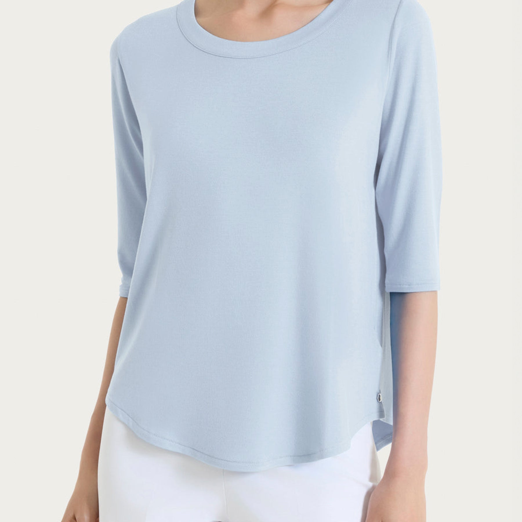RAGNO T-Shirt Donna Viscosa Estiva Tinta Unita 70121W