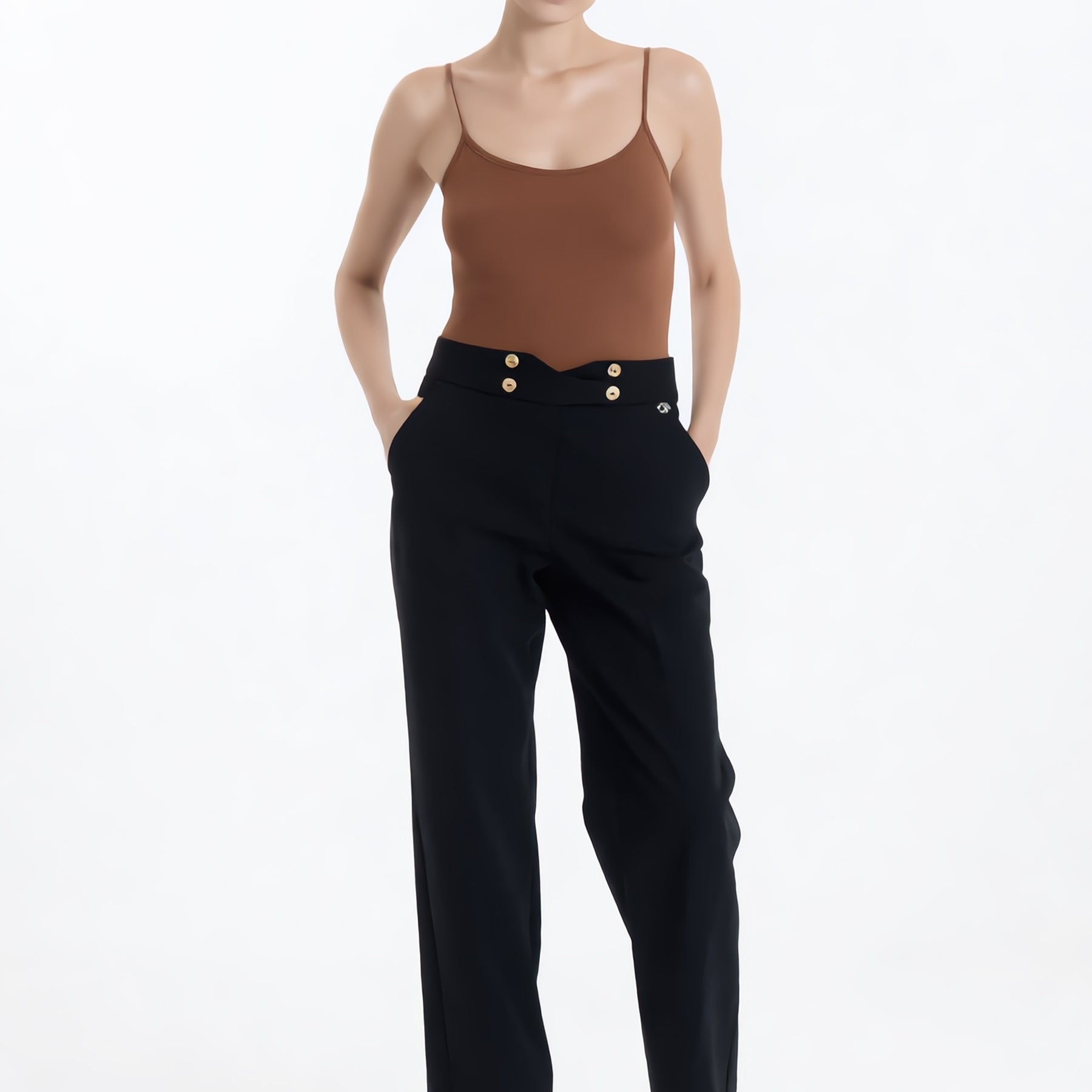 CARLA FERRONI Pantalone Donna Lungo Elastico Poliviscosa 70181