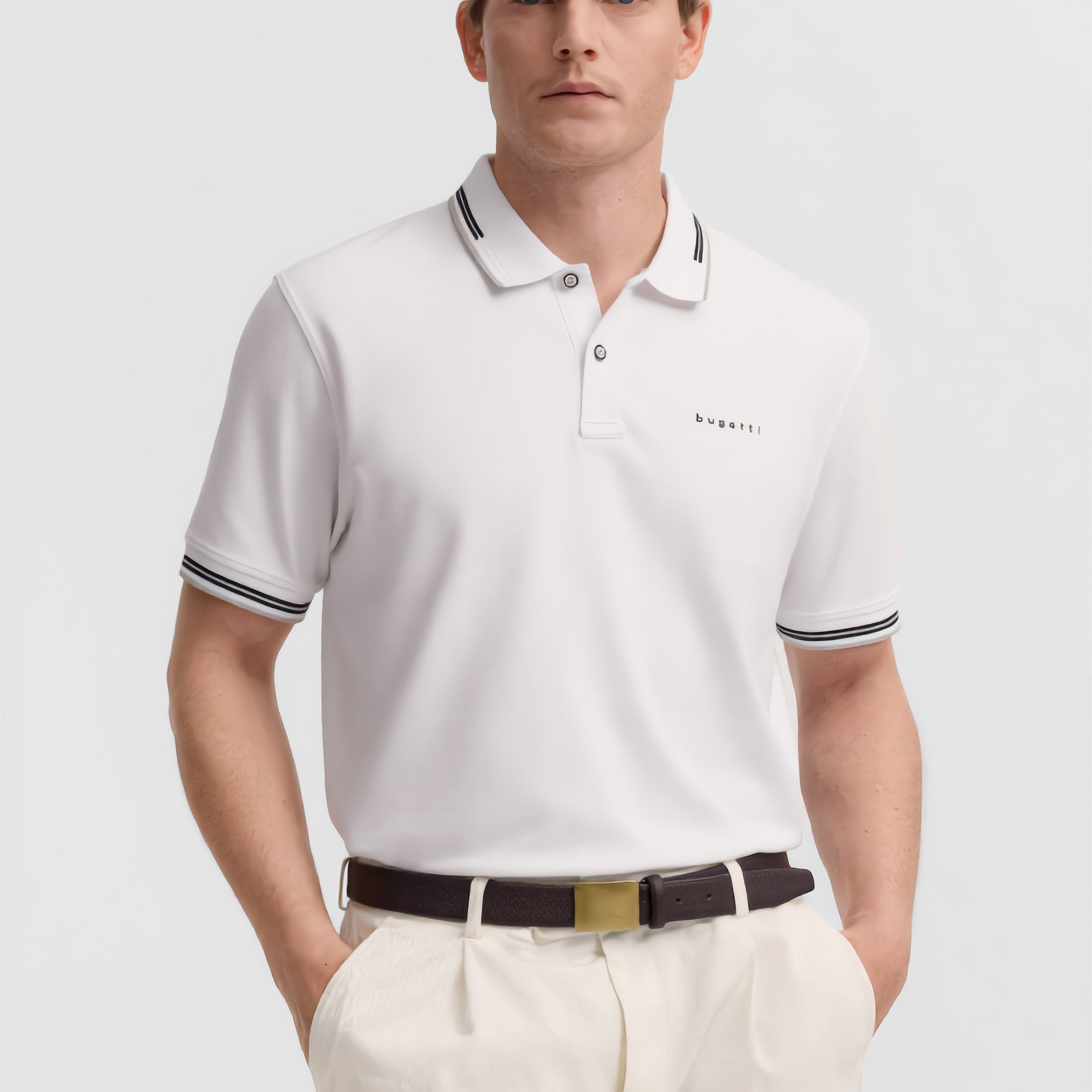 BUGATTI Polo Uomo Mezza Manica Cotone Piquet ART. 8150-15031E