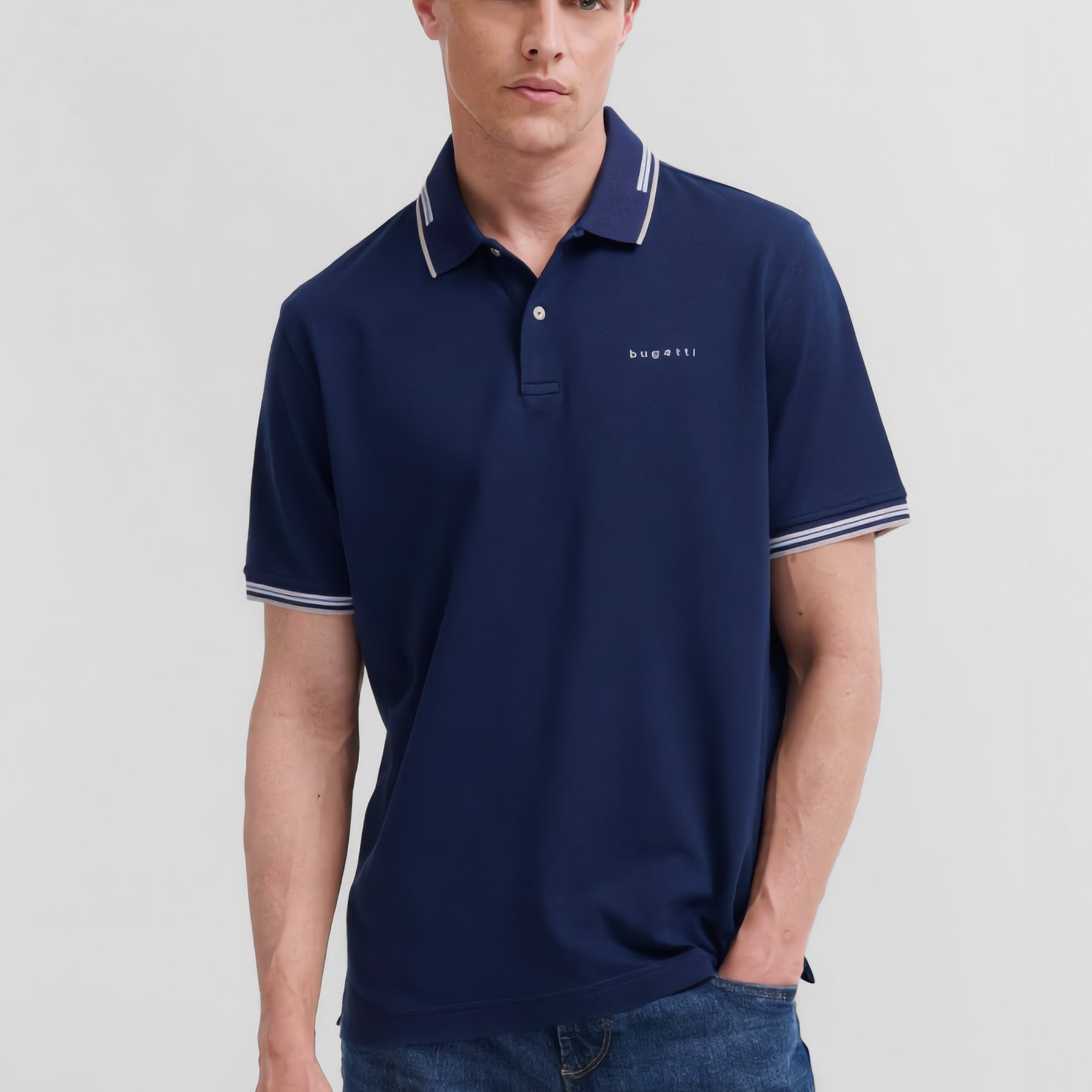 BUGATTI Polo Uomo Mezza Manica Cotone Piquet ART. 8150-15031E