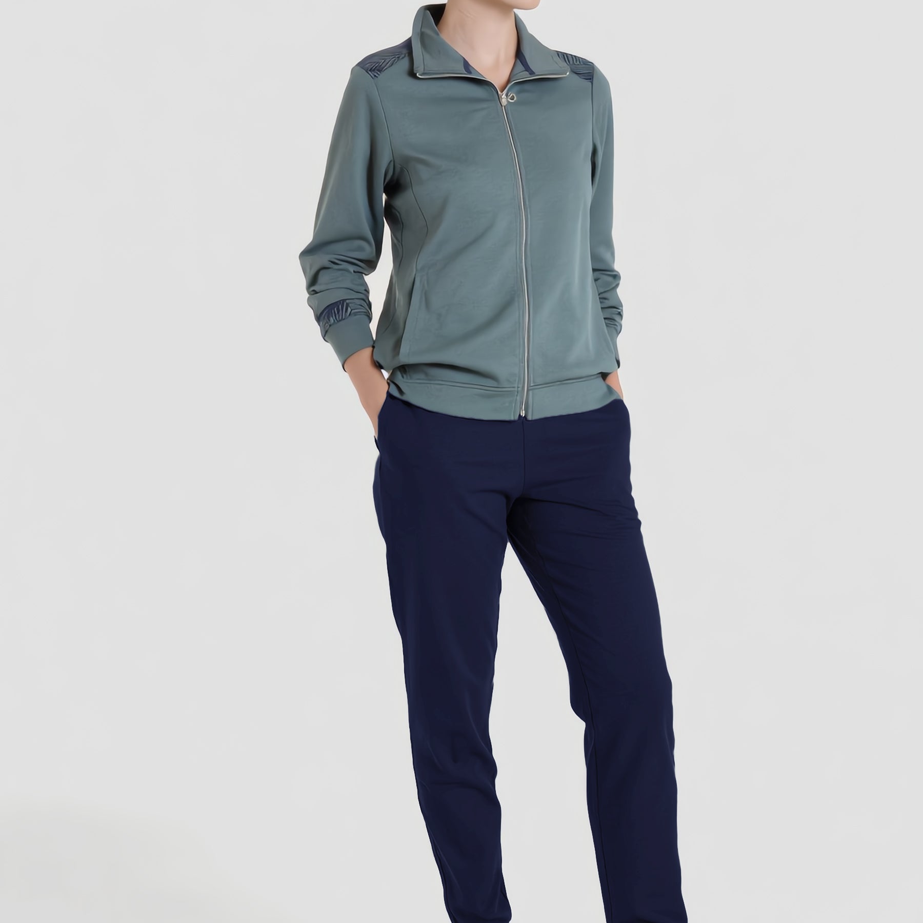 F.LLI CAMPAGNOLO Tuta Donna Lunga Zip Cotone ART. 8E76576