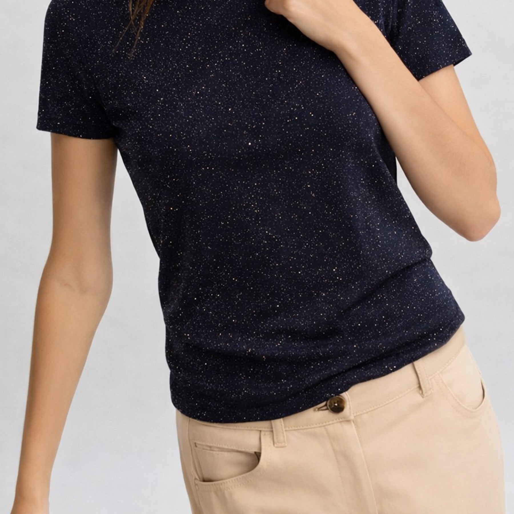 EMME MARELLA Maglia Donna Mezza Manica Viscosa Lurex ART. ACCORTA