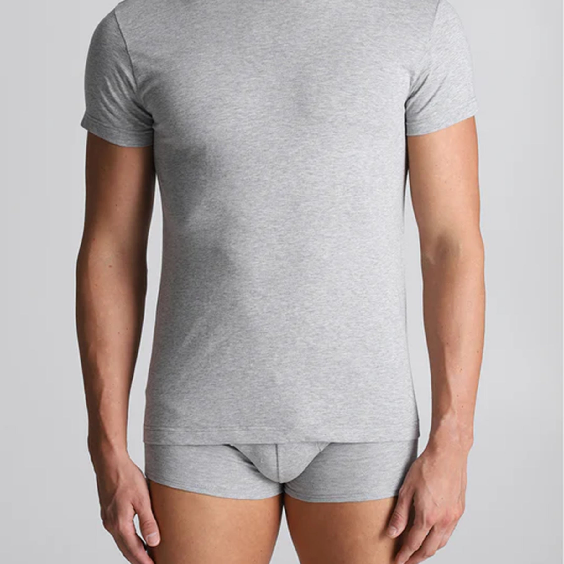 OFFERTA 3 PEZZI ALPINA 720 ANM077 T-Shirt Scollo V Uomo Mezza Manica 100% Cotone