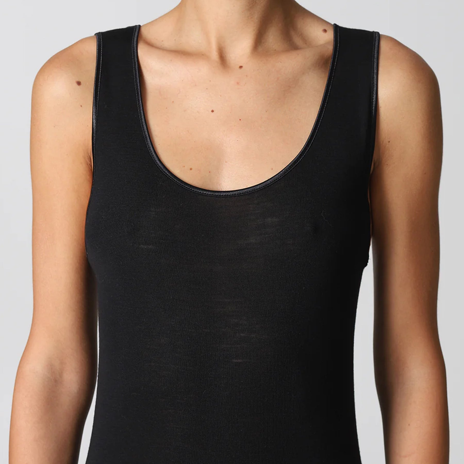 ALPINA 950 ARB013 Canottiera Donna Spalla Larga Lana Seta