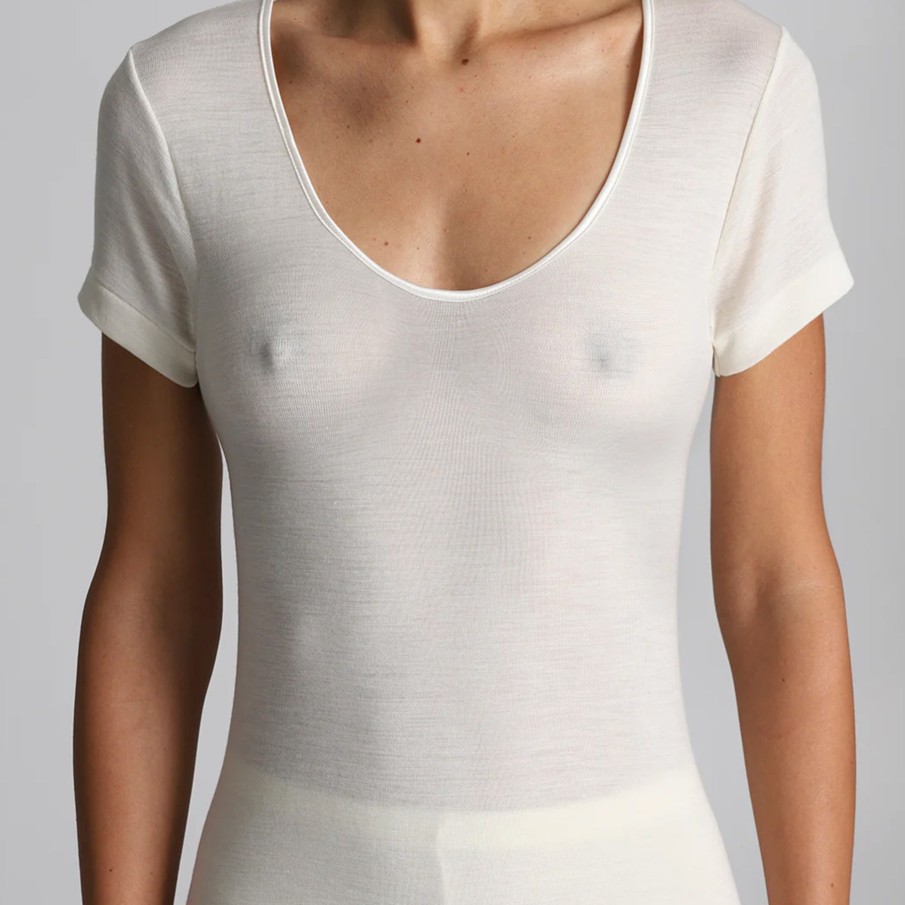 ALPINA 950 ARF013 Maglia Donna Mezza Manica Lana Seta