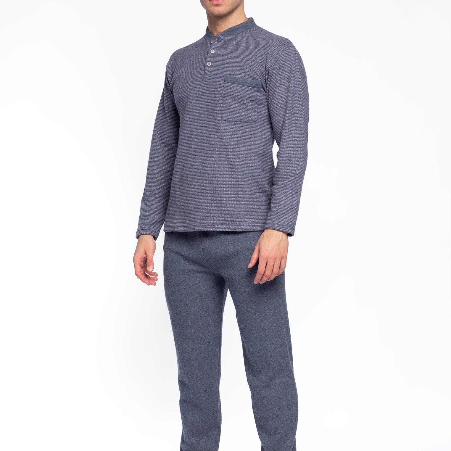 Pigiama serafino Jaquard orlato BIP BIP 7110