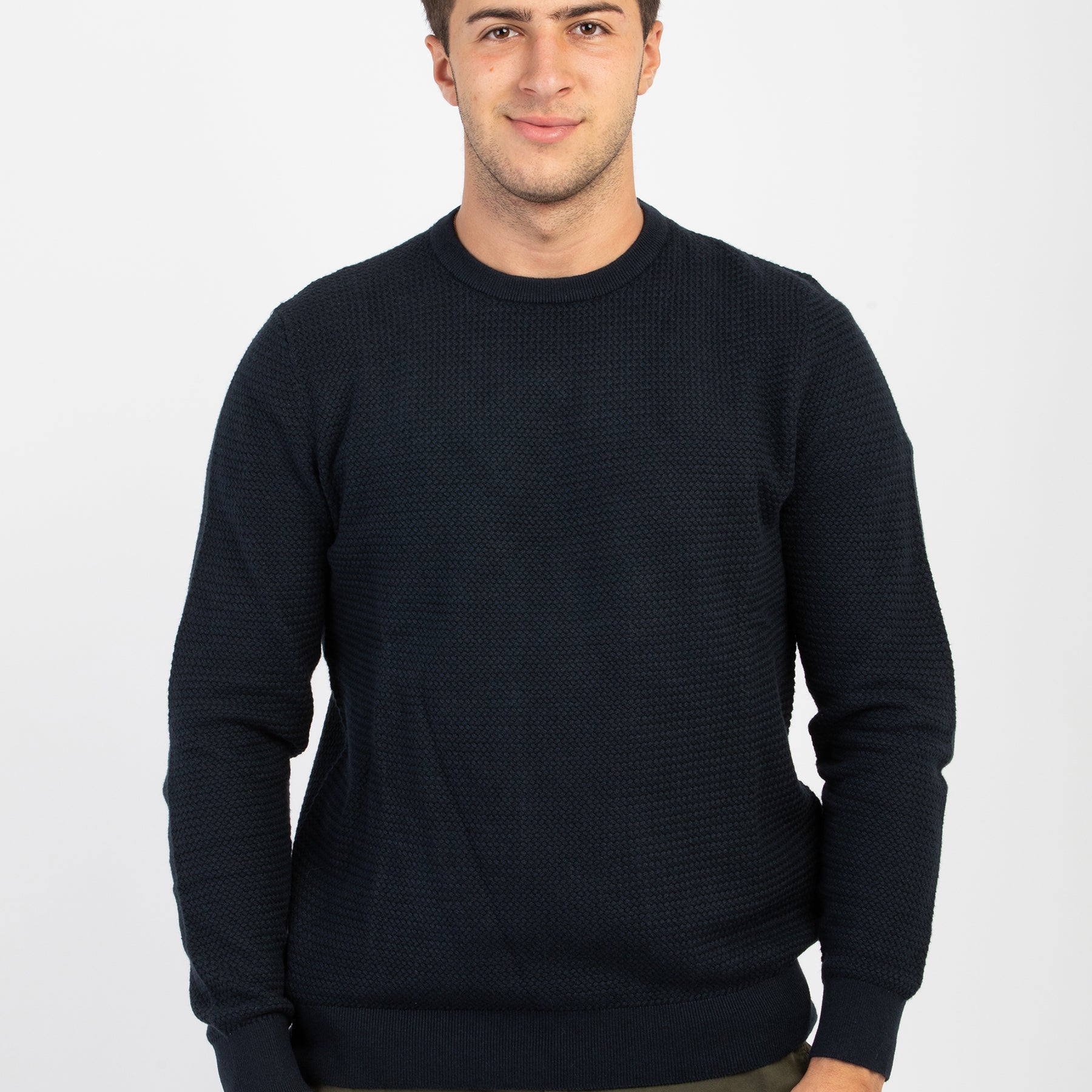 BUGATTI Maglia Uomo Manica Lunga Cotone Cachemire ART. 7400-85523D