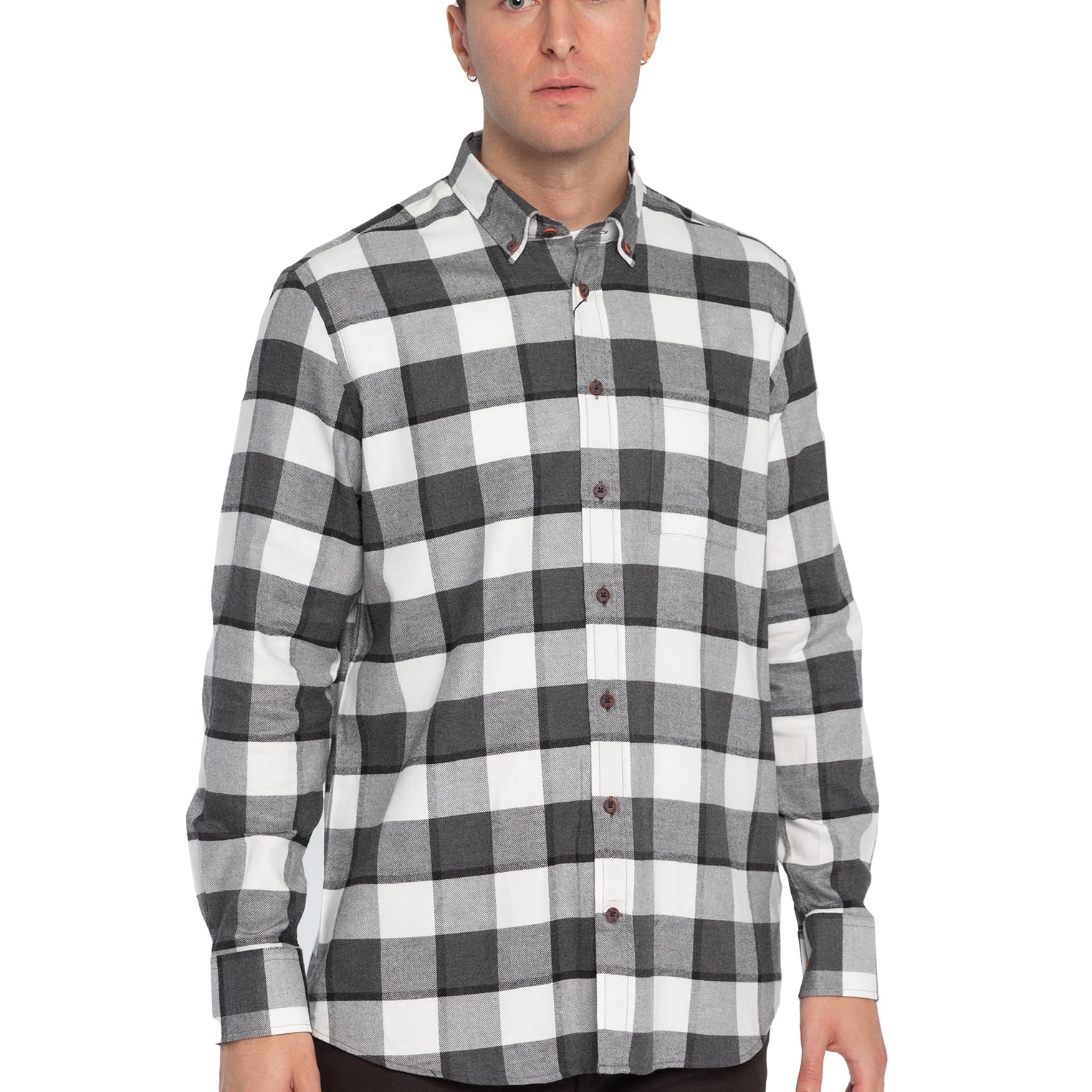 Camicia Soft Cotton a quadri Bugatti 9350-48901
