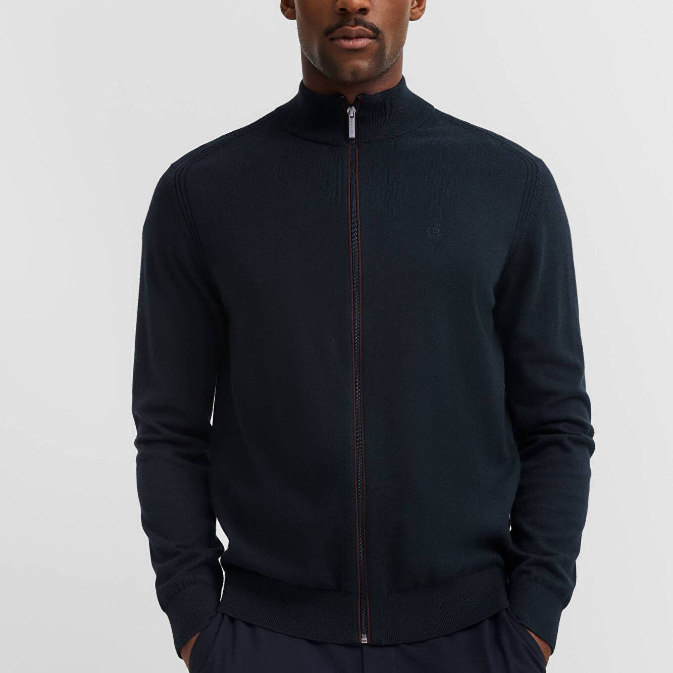 BUGATTI Maglia Uomo Giacca Zip Cotone Cachemire ART. 7600-85520D