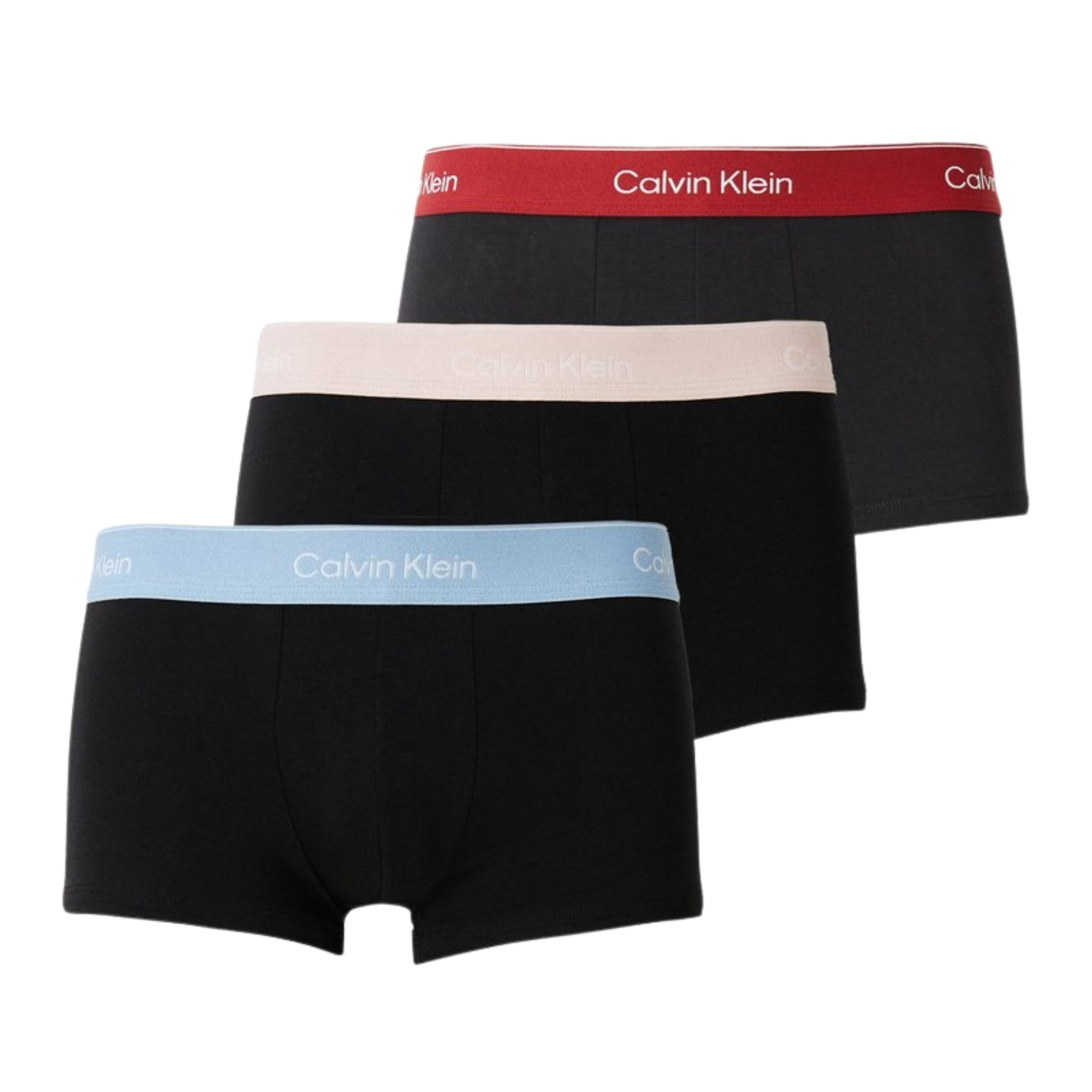 CALVIN KLEIN 3 Boxer uomo in cotone elasticizzato elastico parlante ART. LV00NB4389