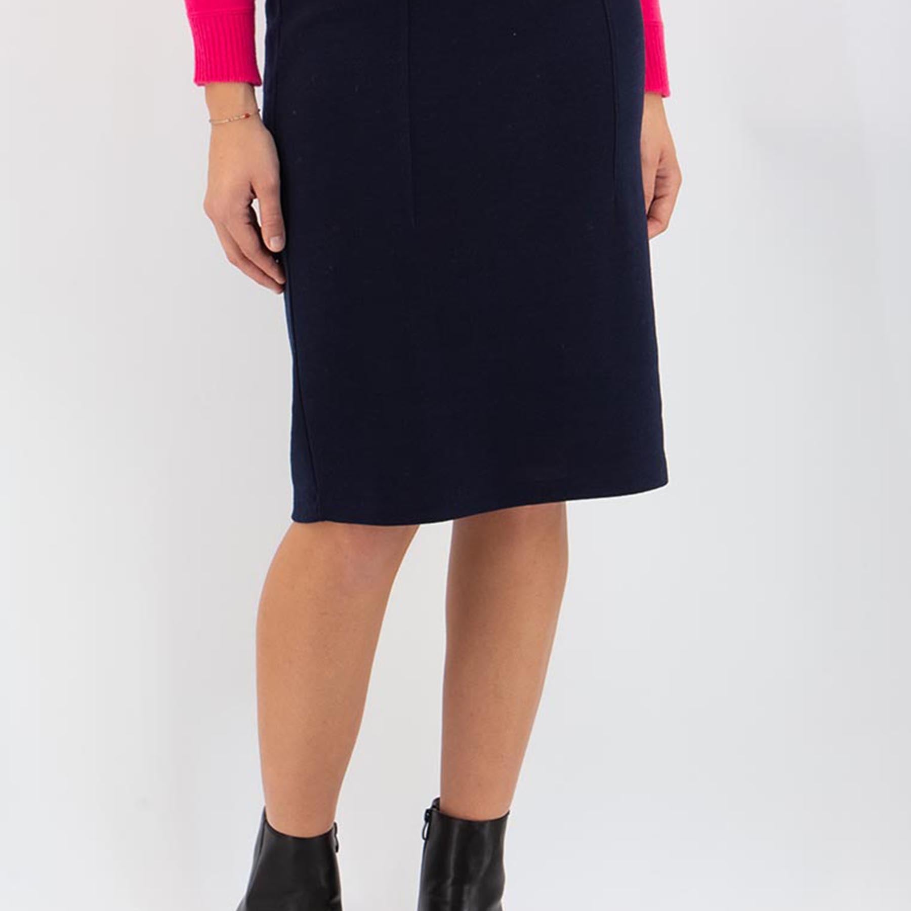 CARLA FERRONI Gonna tubino dritta in maglia di lana ART. 12641