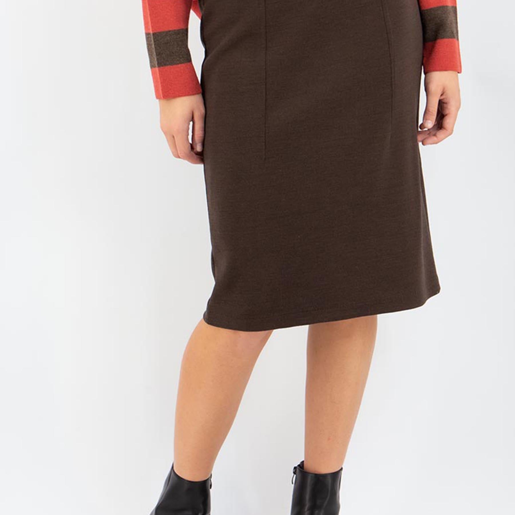 CARLA FERRONI Gonna tubino dritta in maglia di lana ART. 12641