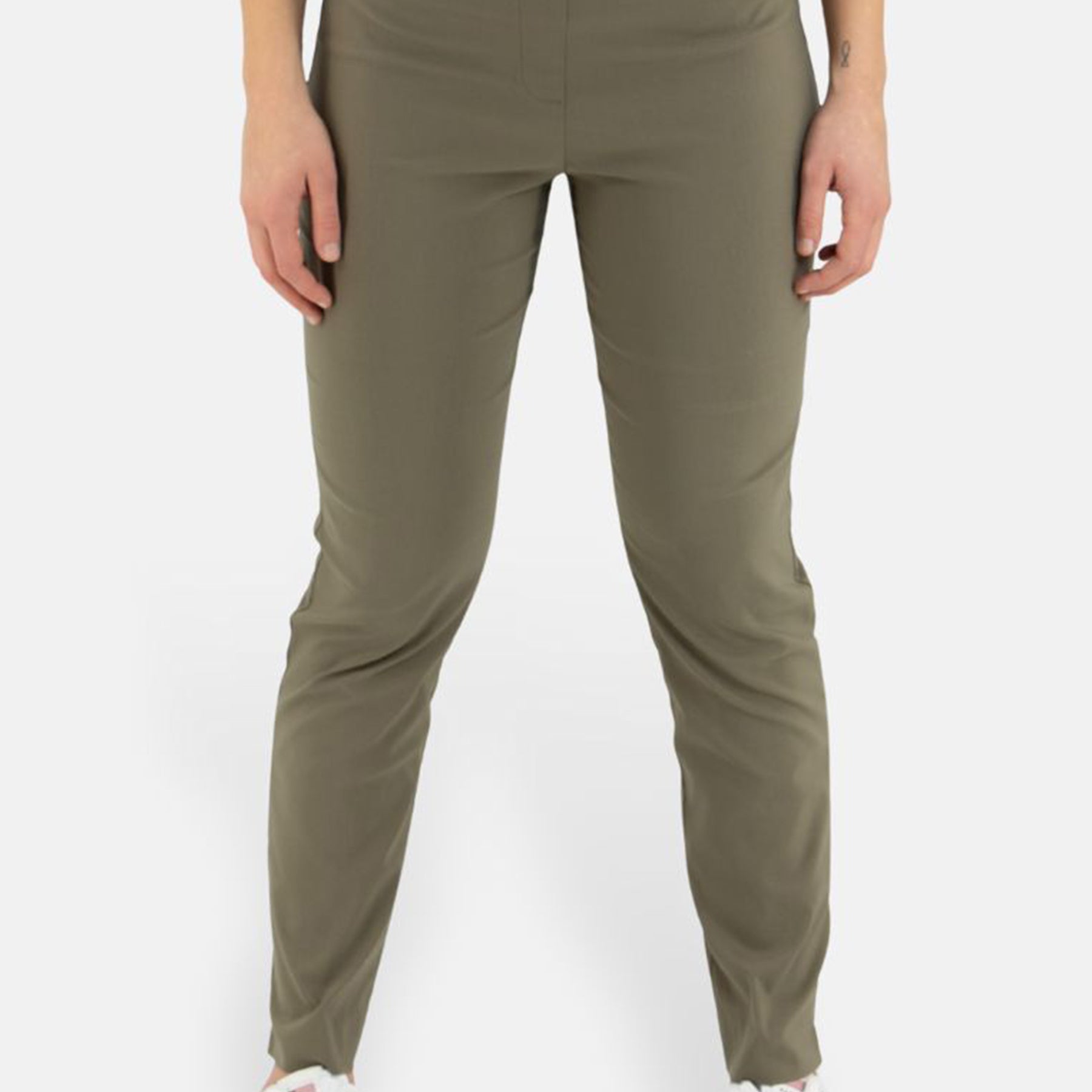 Pantalone Donna Elastico in Vita Tessuto Bengalina Leggero CARLA FERRONI 16020x1