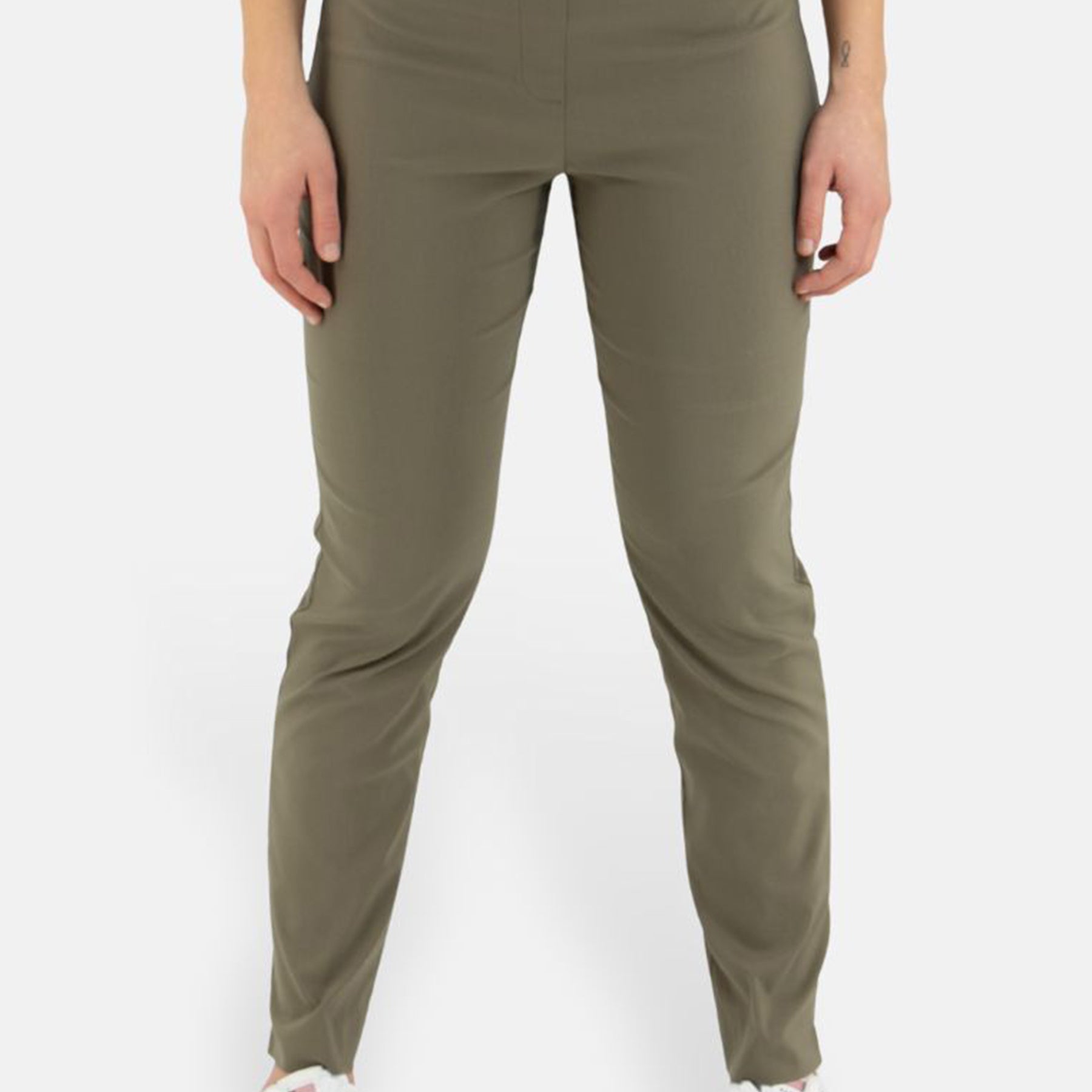 Pantalone Donna Elastico in Vita Tessuto Bengalina Leggero CARLA FERRONI 16020