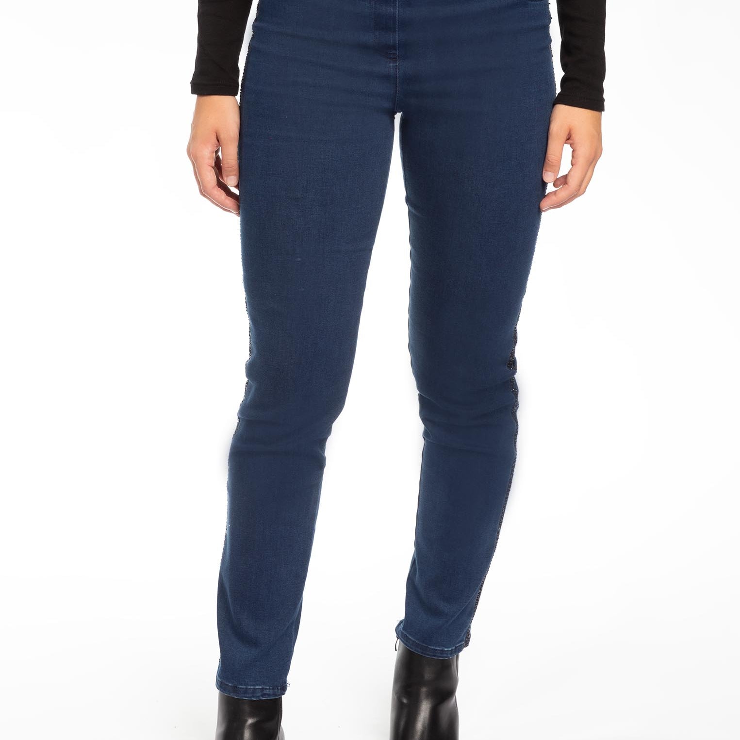 Pantajeans con Strass CARLA FERRONI 17436